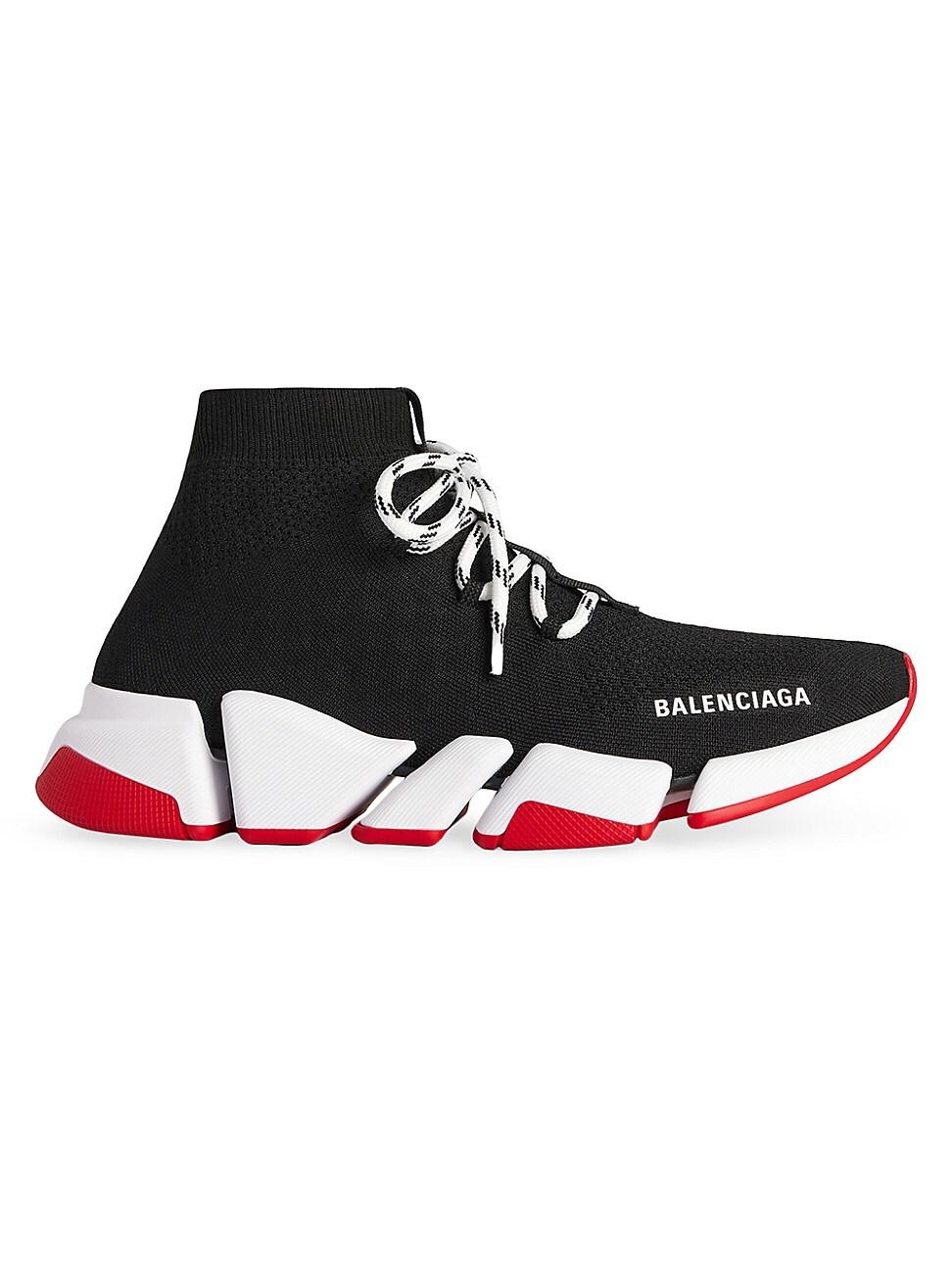 Balenciaga Speed 2.0 Lace-up Recycled Knit Sneakers in Black for Men | Lyst