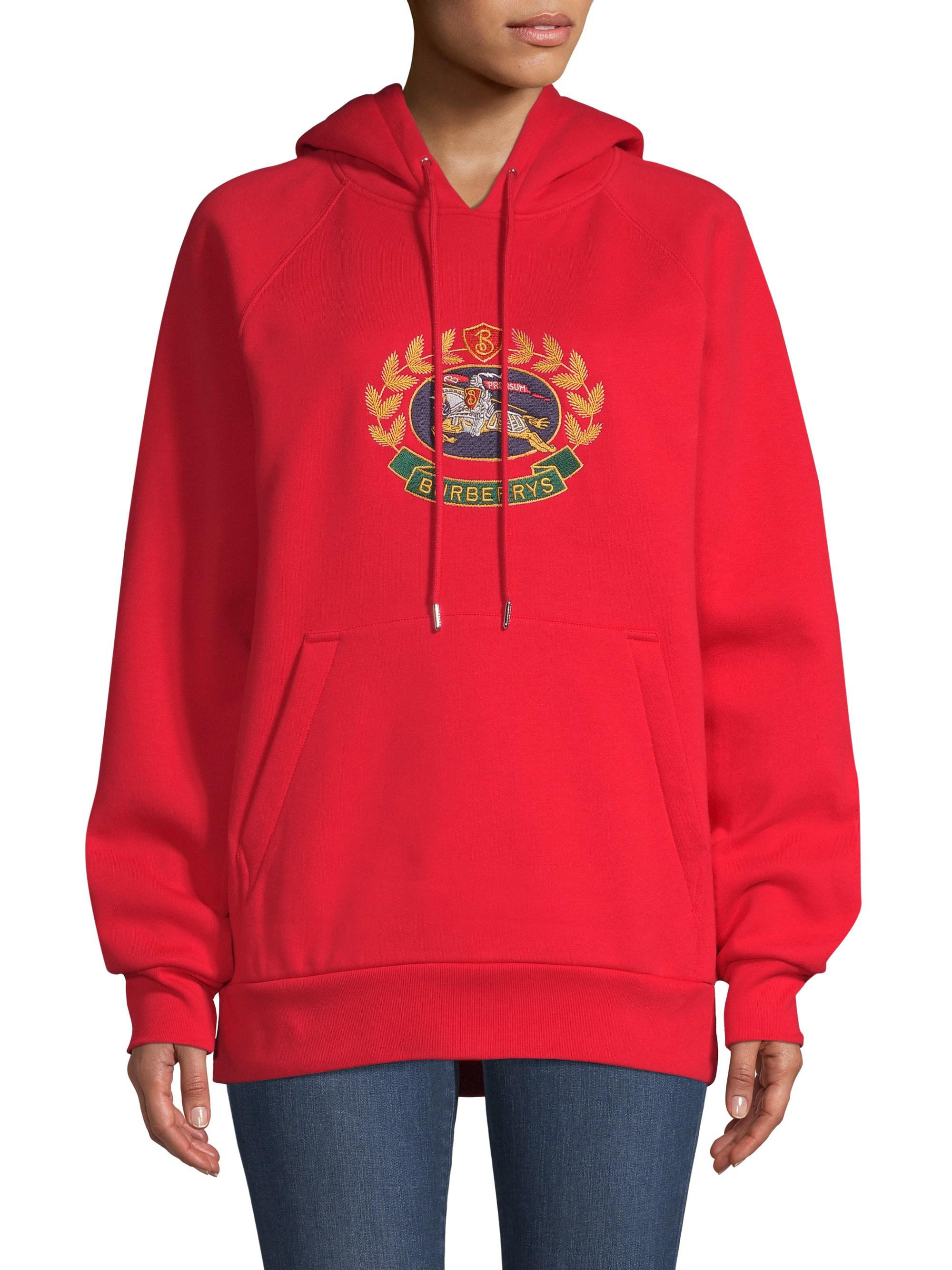 burberry sweatshirt red