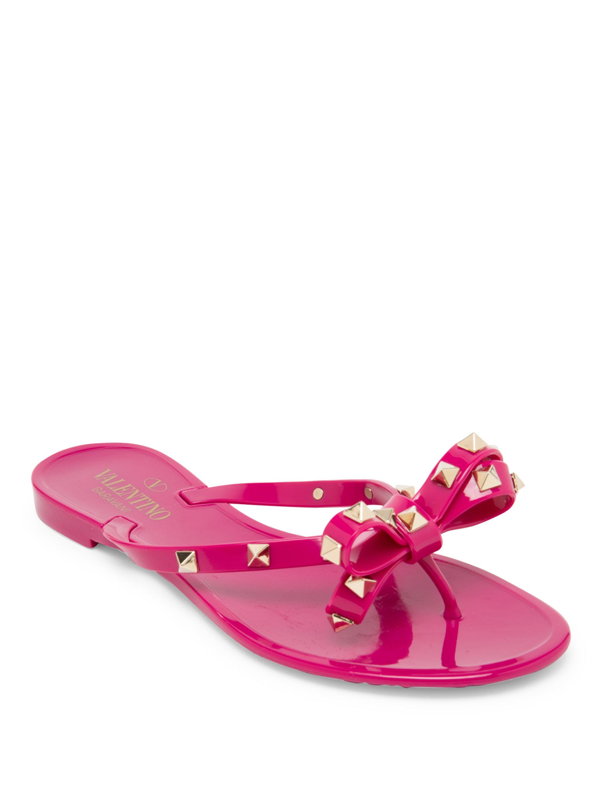 pink valentino jelly sandals