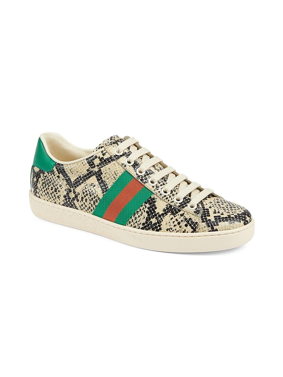 mens gucci python sneakers