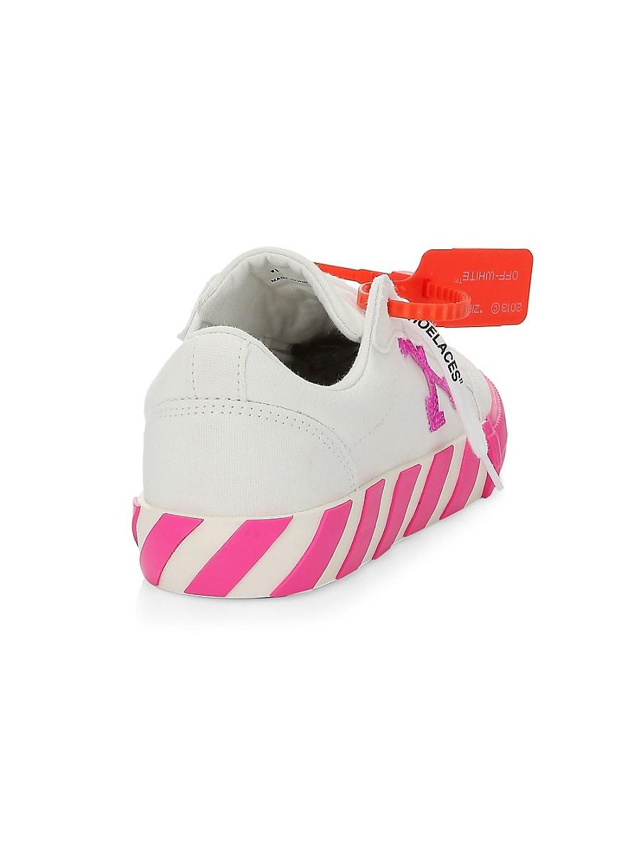 Off-White c/o Virgil Abloh Arrow Low-top Neon Canvas Sneakers in Pink | Lyst