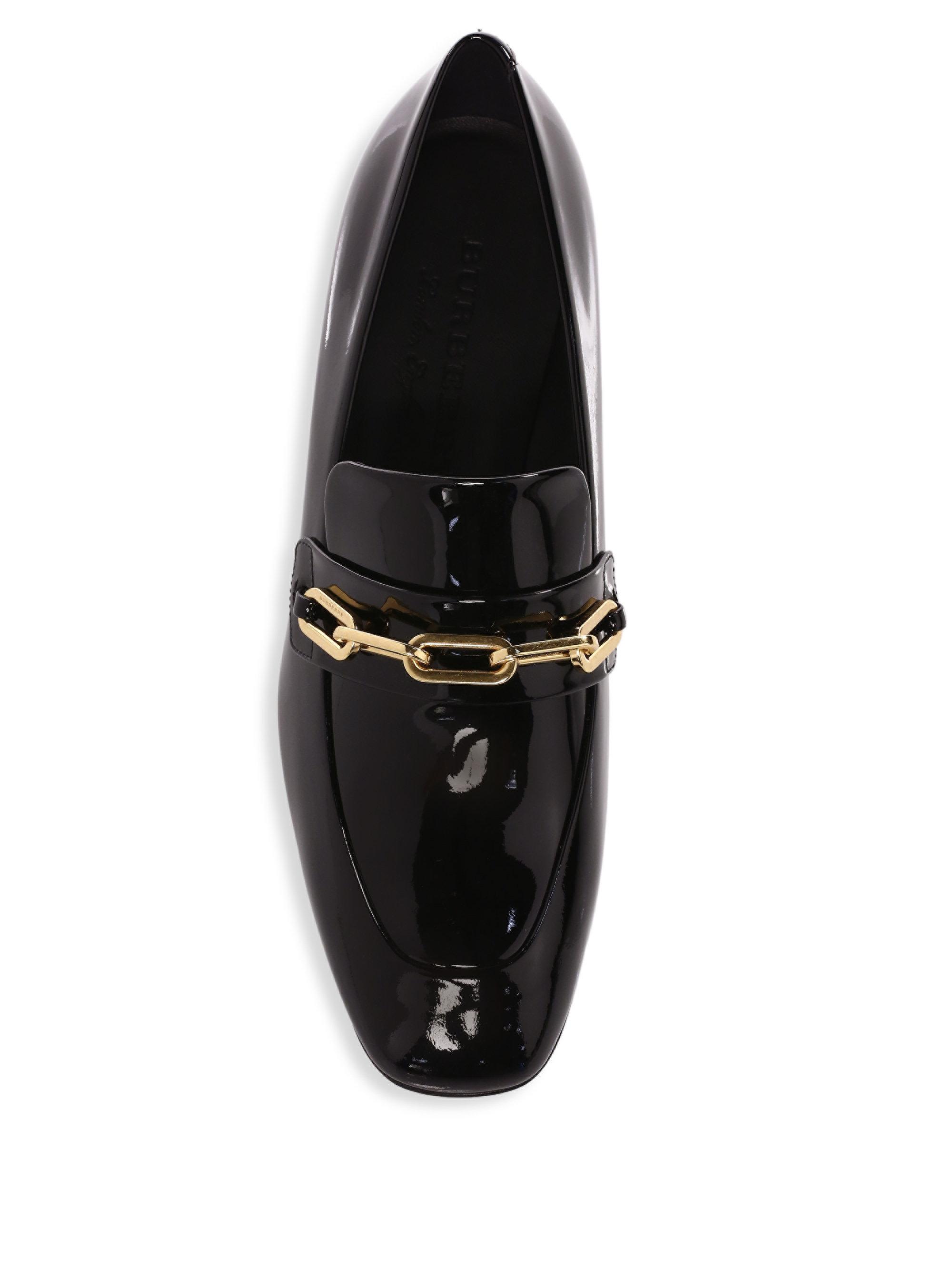 burberry chilcott patent loafer