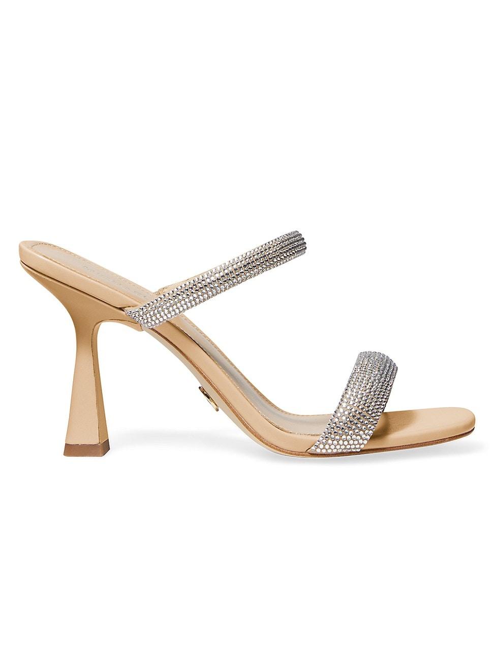 MICHAEL Michael Kors Clara Crystal-embellished Mules in White | Lyst