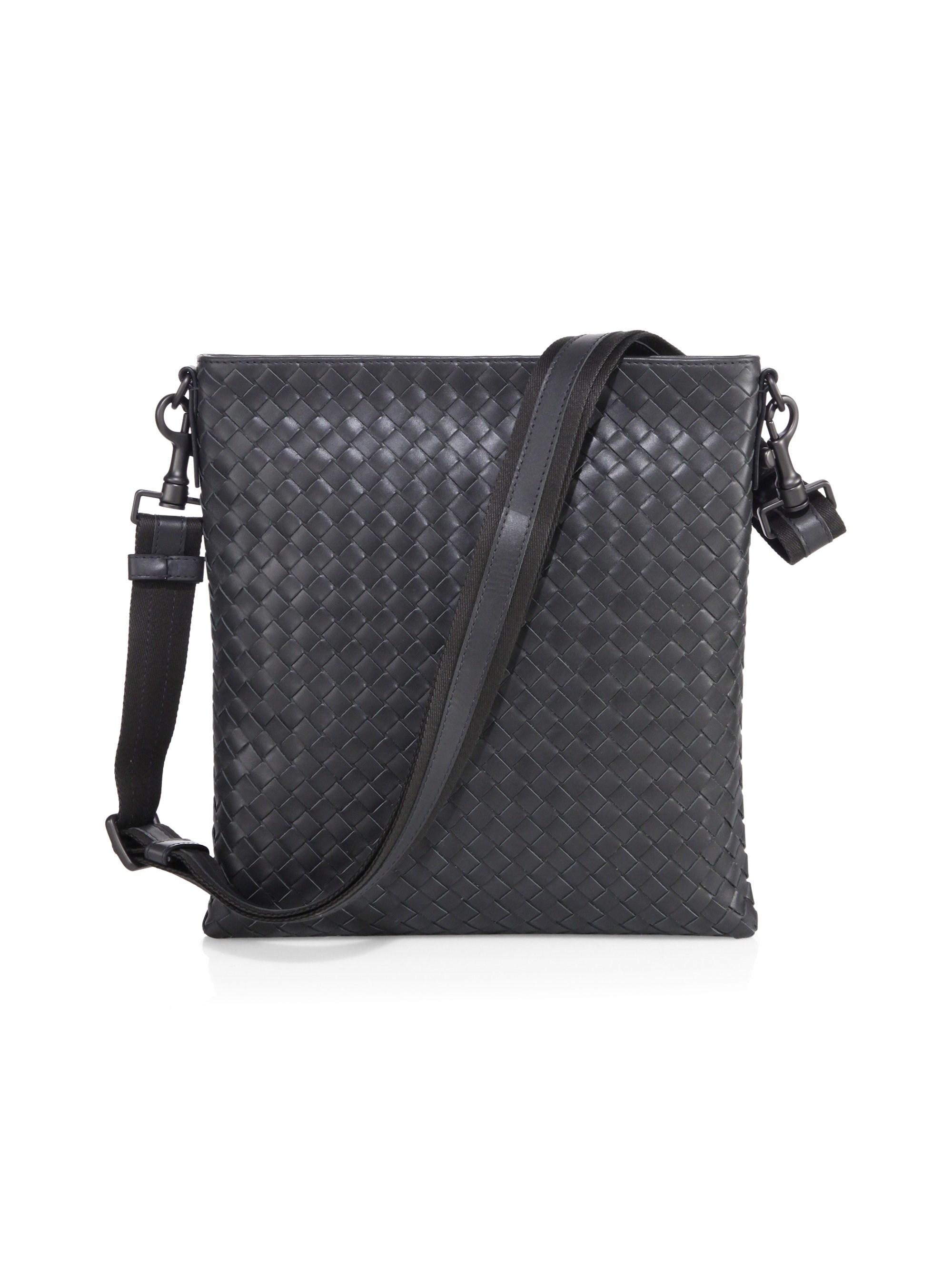 Lyst - Bottega Veneta Men's Borsa Intrecciato Leather Crossbody Bag