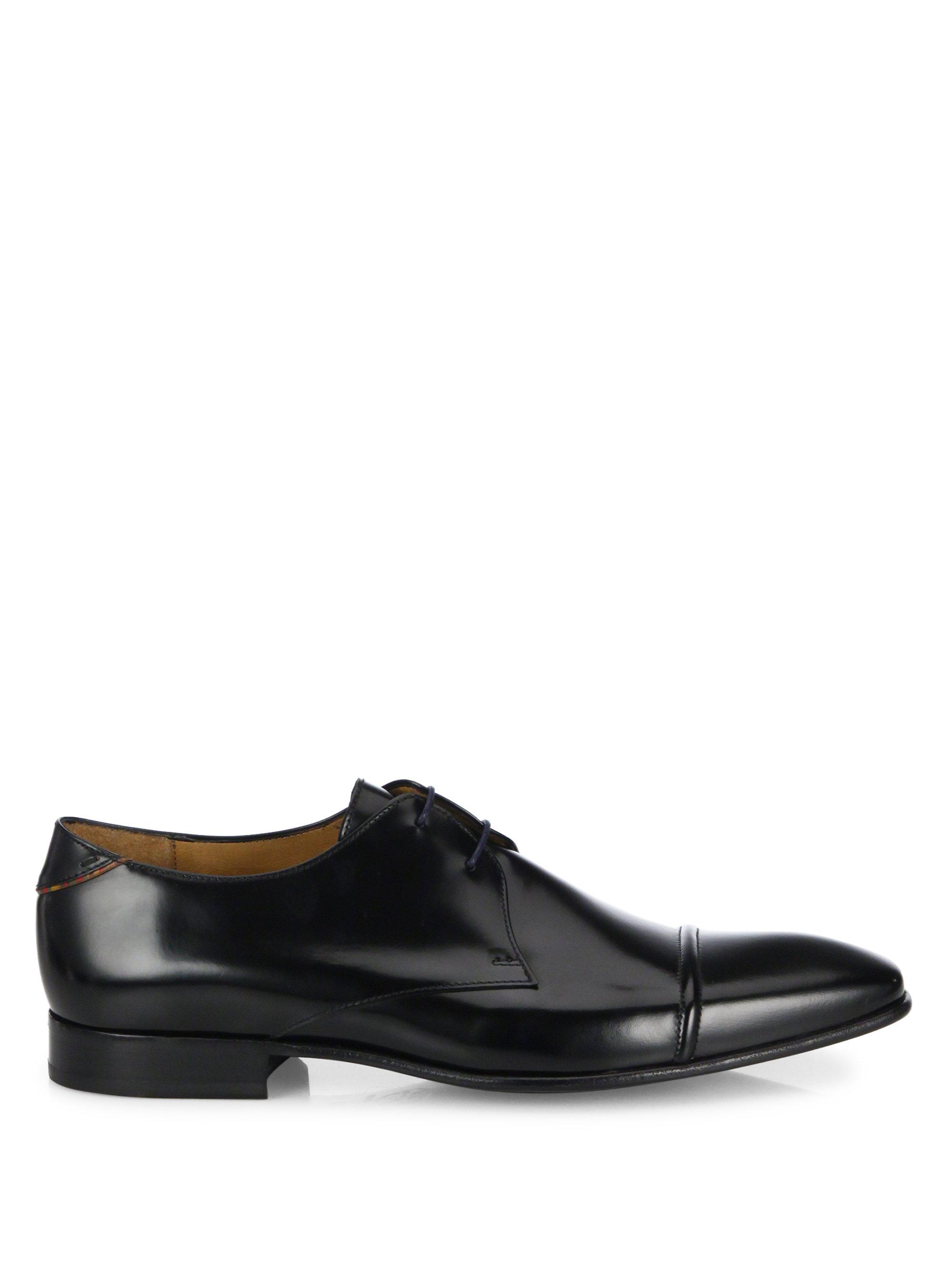 Lyst - Paul Smith Robin Leather Derby Shoes in Black for Men