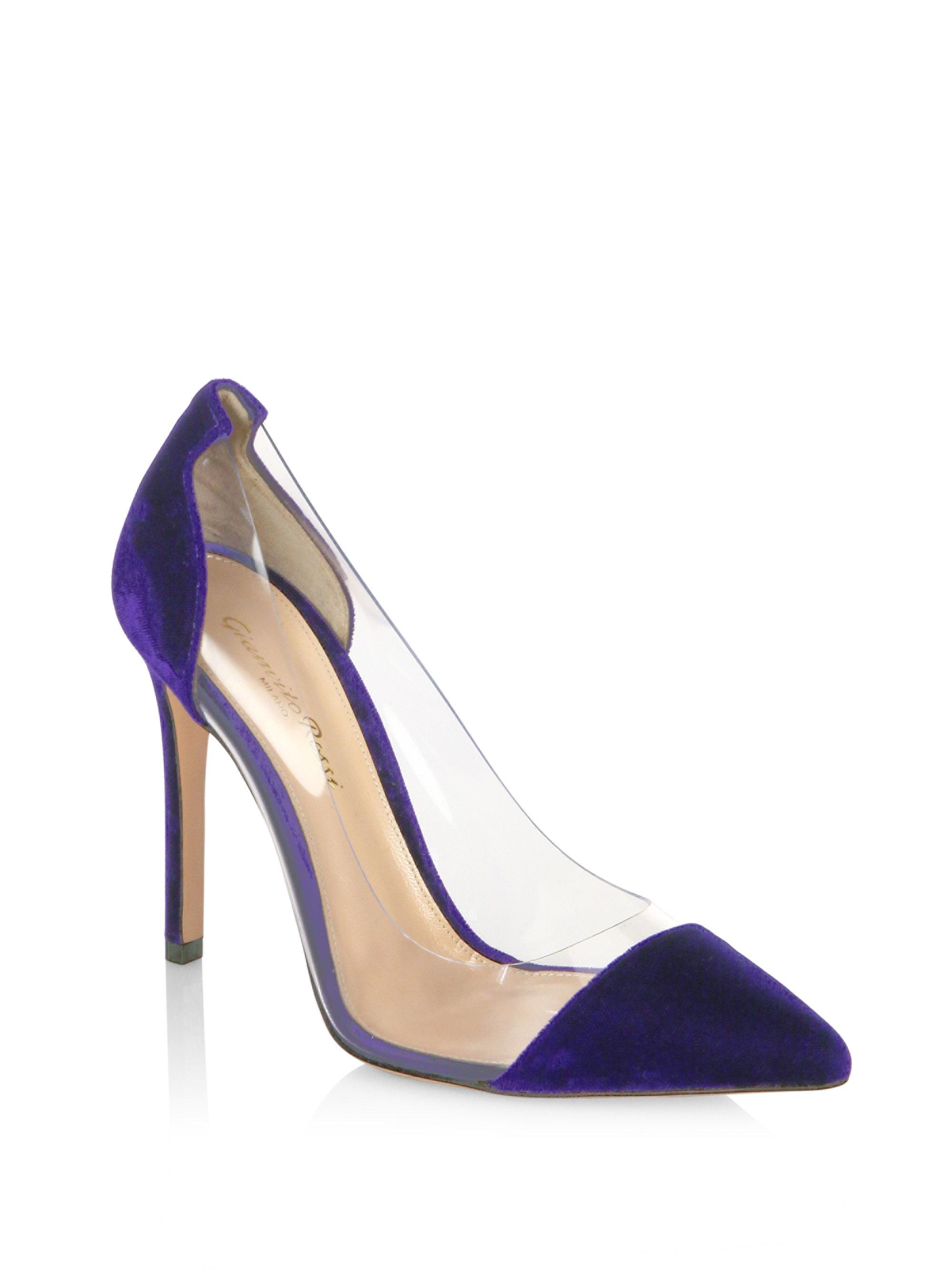 gianvito rossi purple pumps