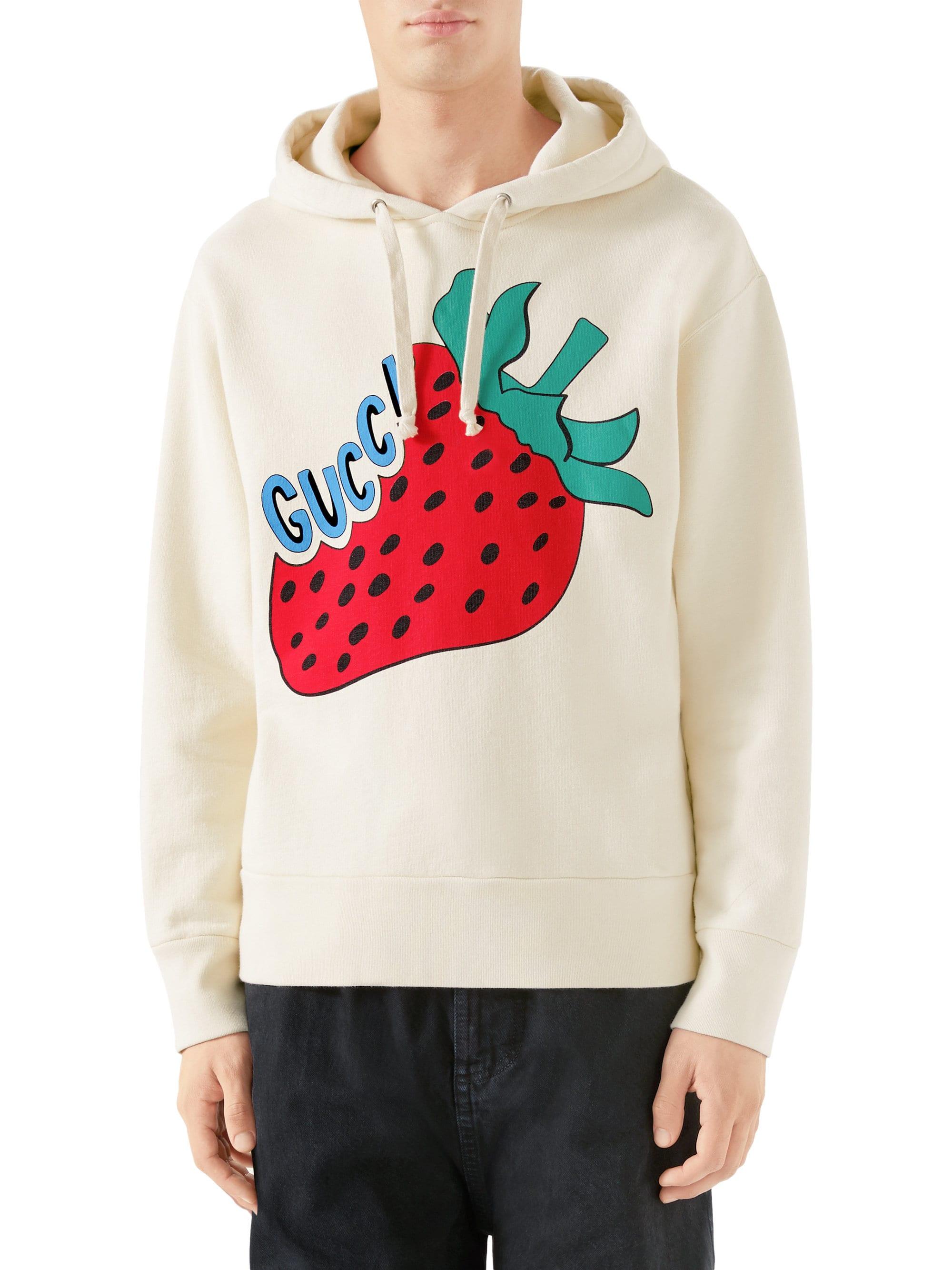 gucci strawberry hoodie