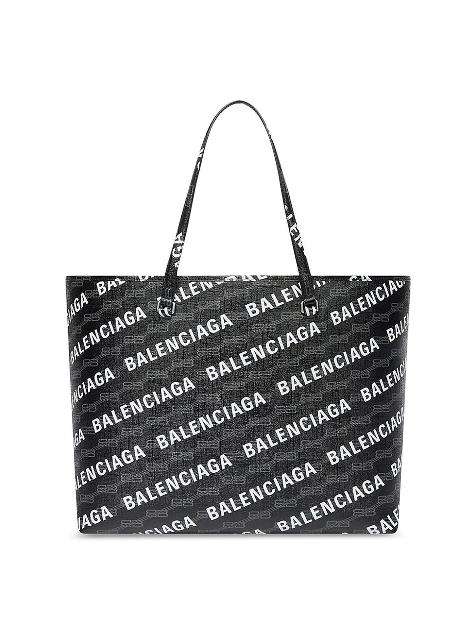 Balenciaga Signature Large East-west Shopper Bag Bb Monogram Coated ...