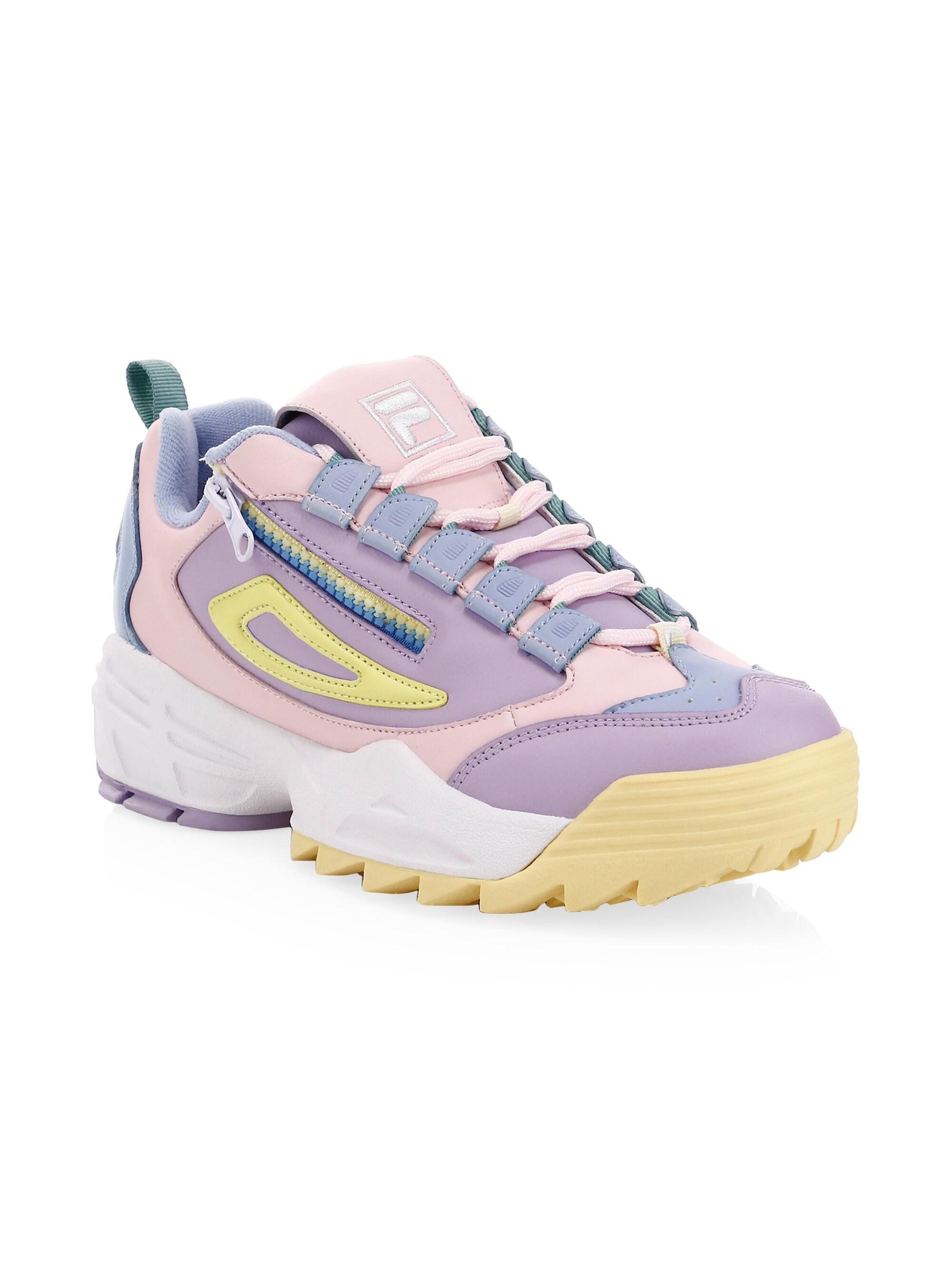 Fila Disruptor Iii Zip Leather Sneakers | Lyst