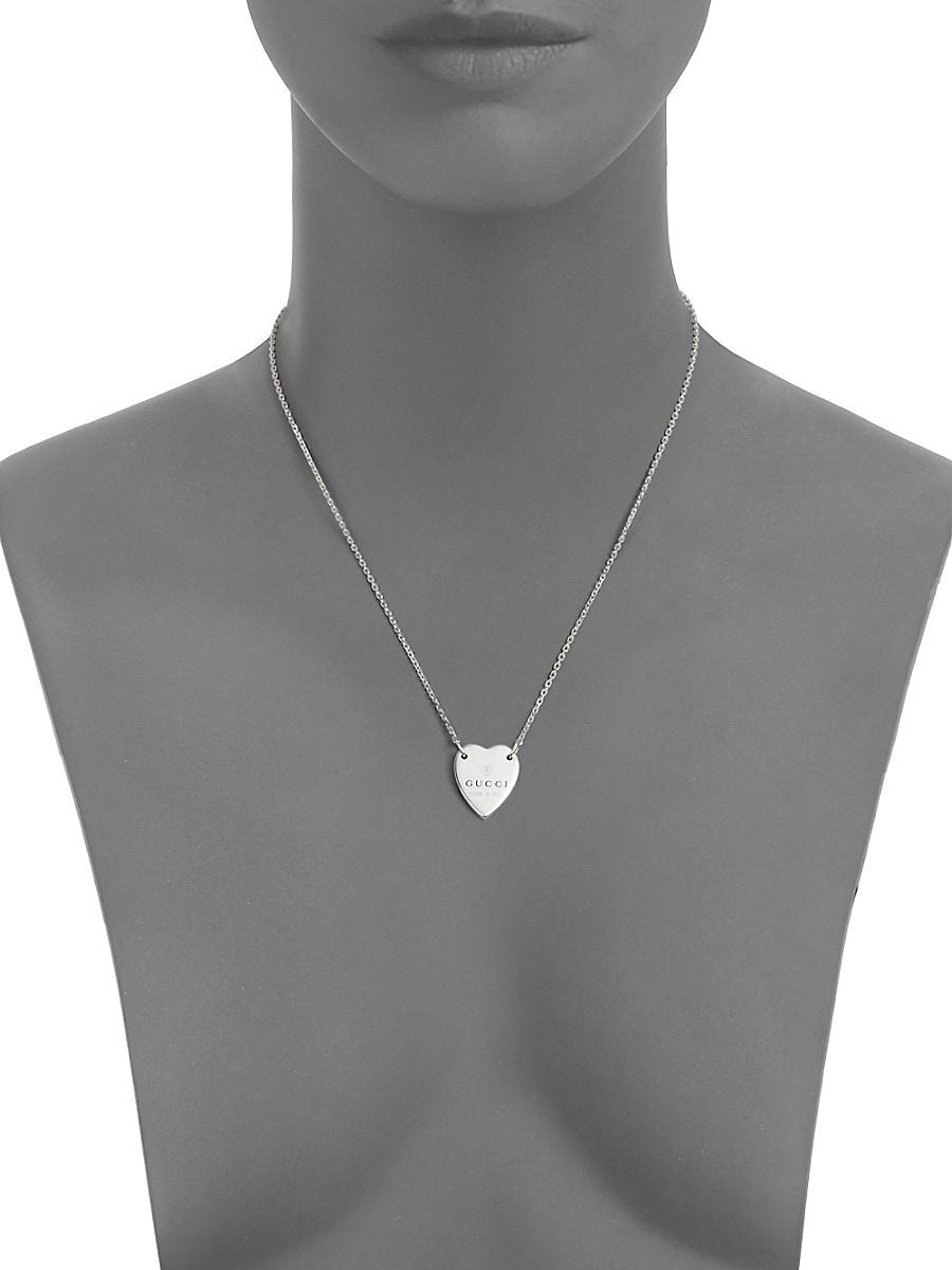 Gucci Sterling Silver Signature Heart 