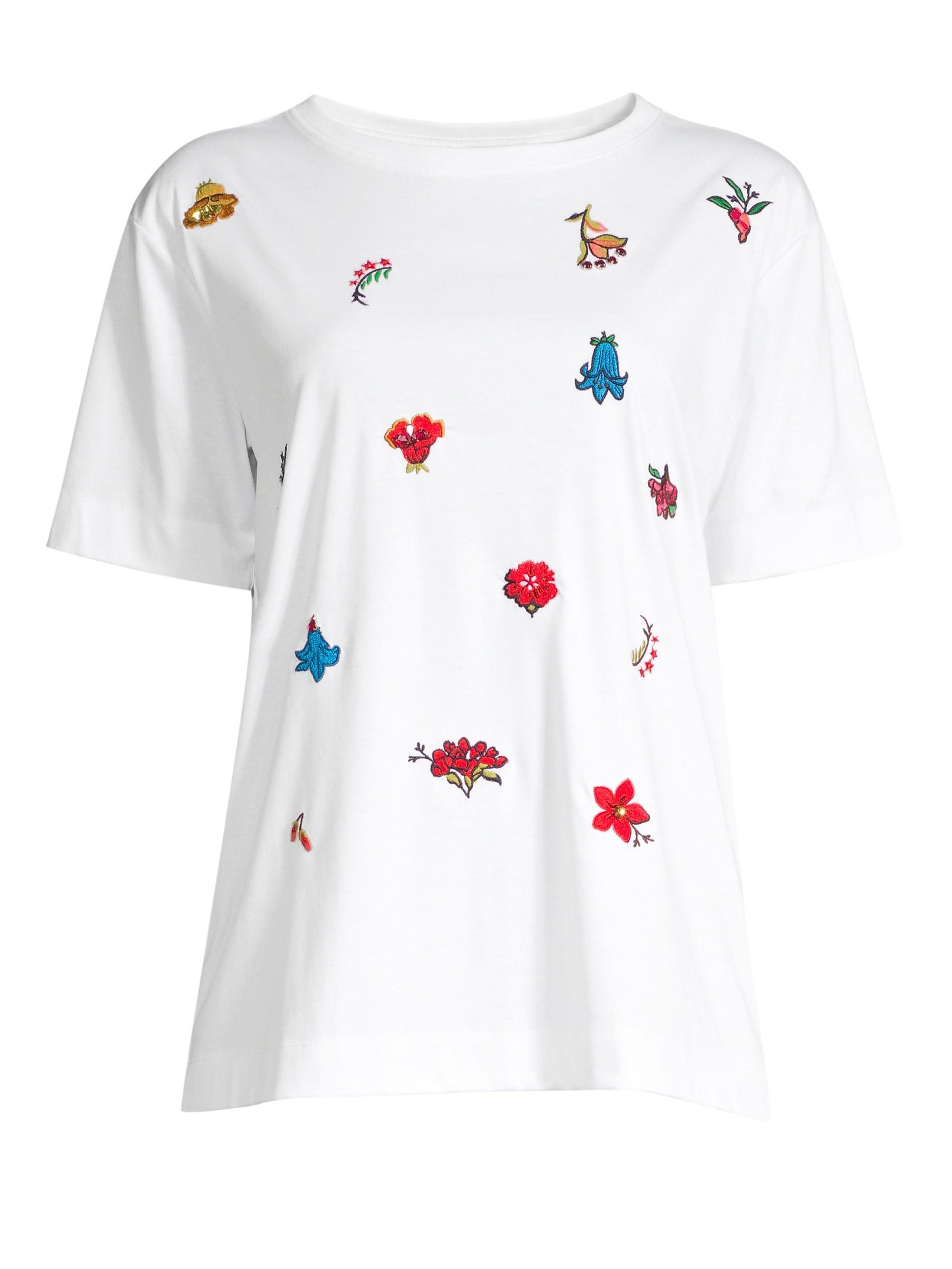 ESCADA Cotton Etiare T Shirt in White - Lyst