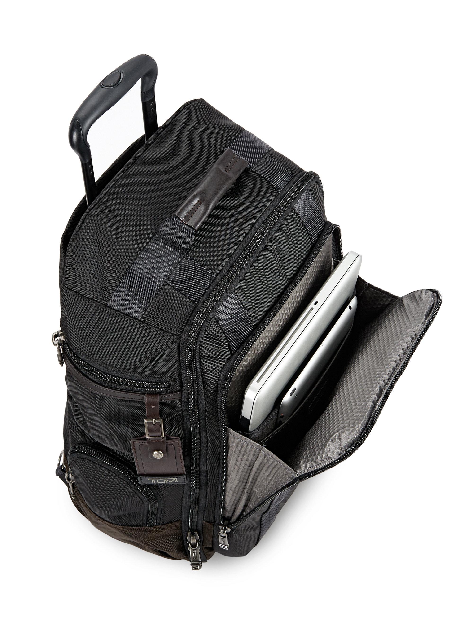 Tumi Synthetic Alpha Bravo Peterson Wheeled Backpack in Black for Men | Lyst