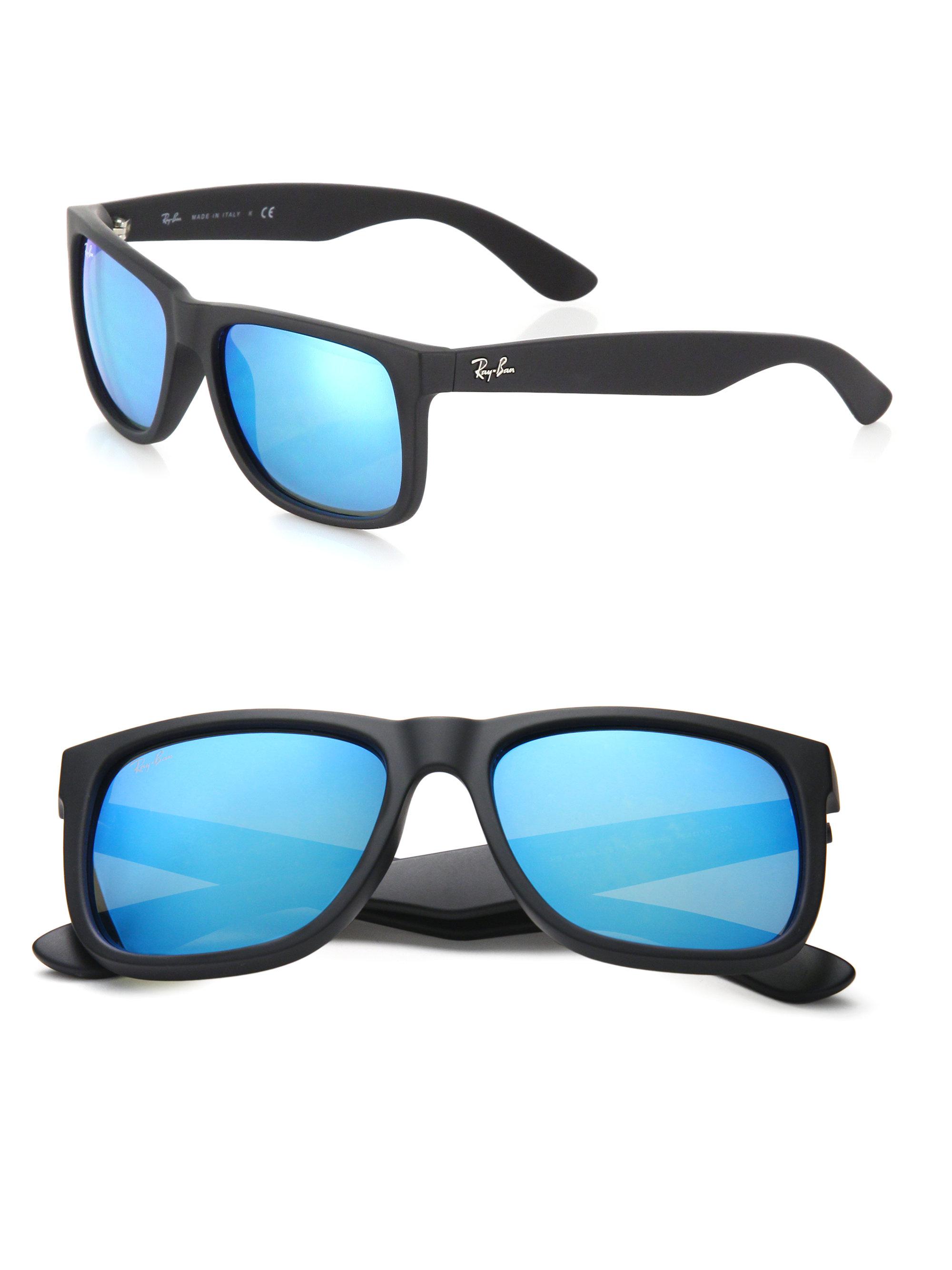 Rayban Boyfriend Mirrored Wayfarer Sunglasses in Blue for Men Lyst