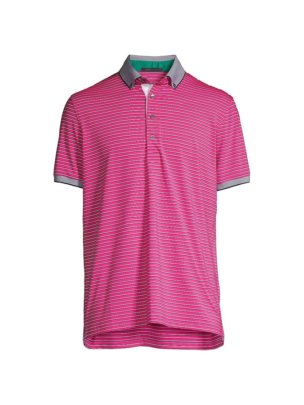 Greyson Manistee Knit Buttondown Polo Shirt in Pink for Men Lyst