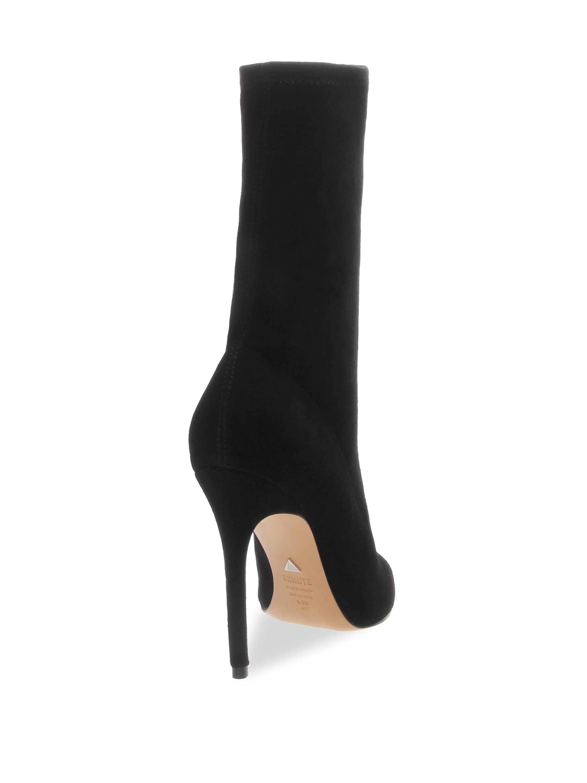 schutz krysta suede sock booties