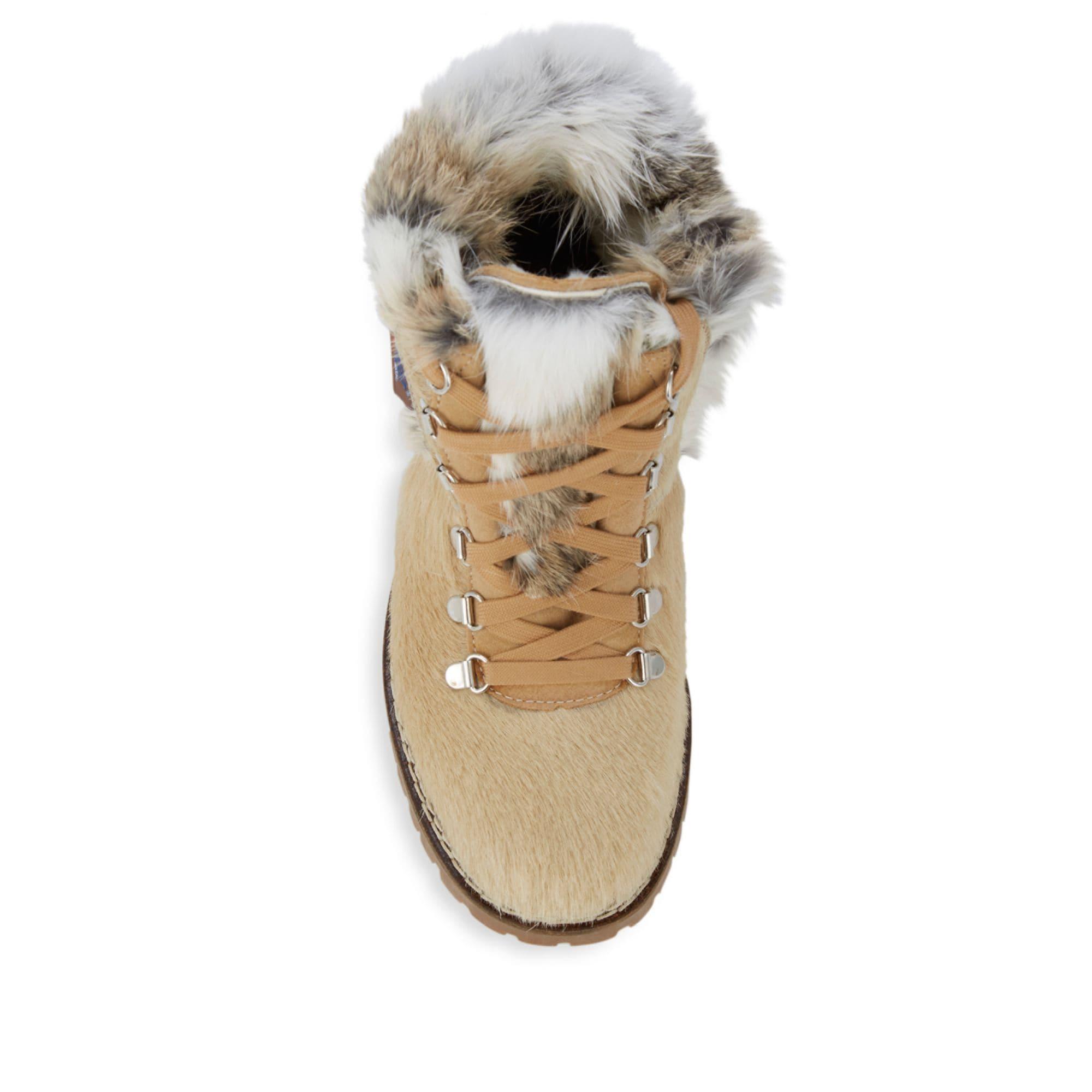 pajar rabbit fur boots