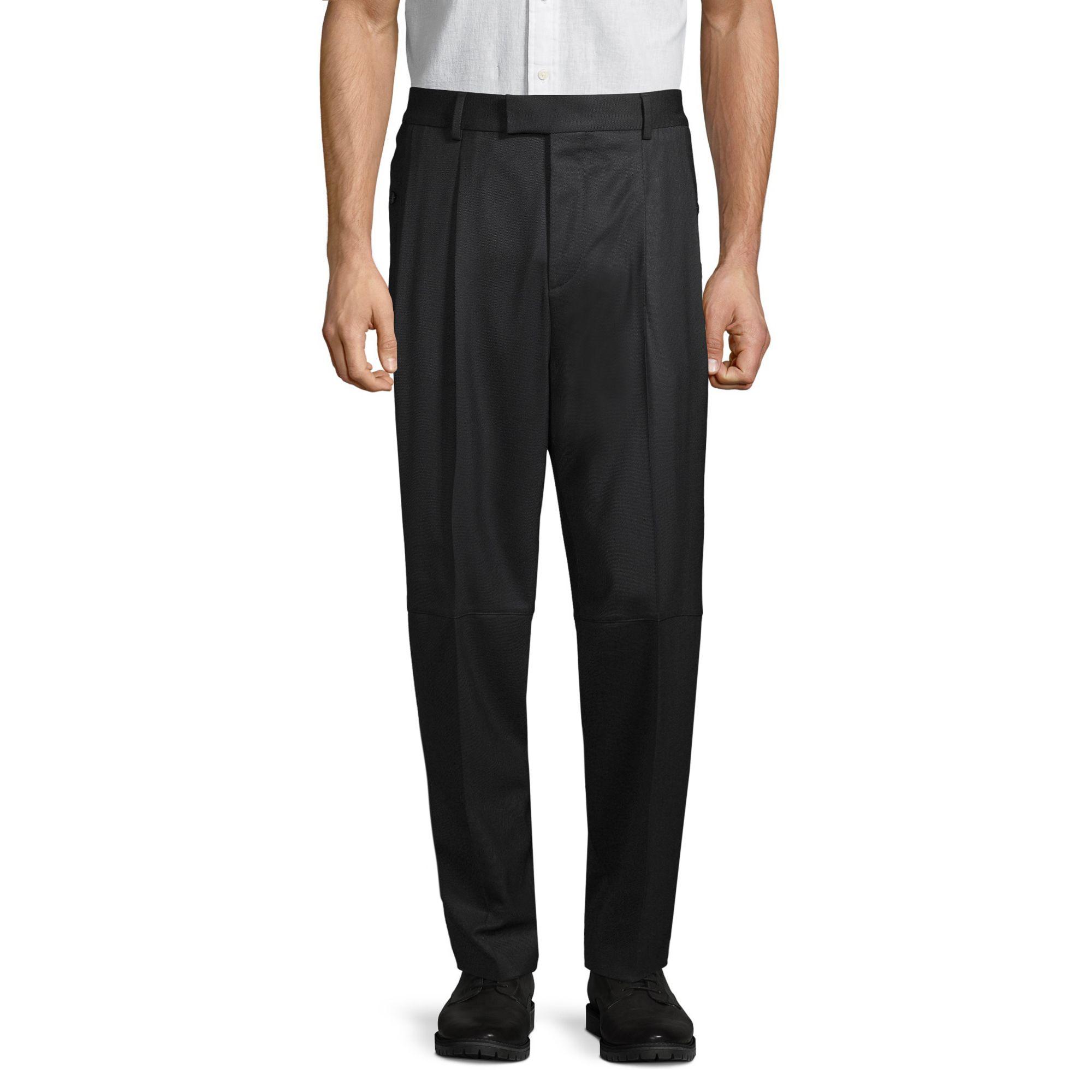 BOSS by Hugo Boss Standardfit Woolblend Pants in Black for Men Lyst