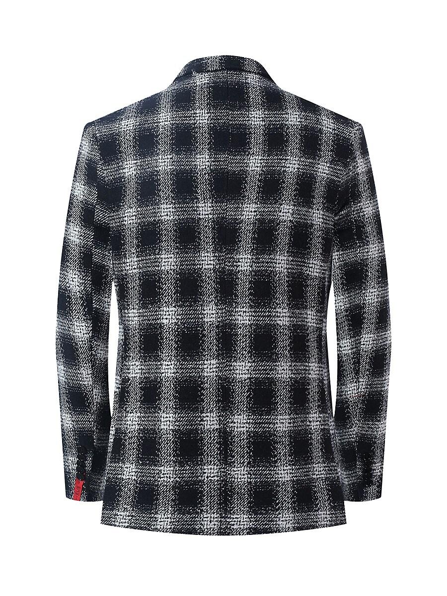 Elie Balleh Slim Fit Plaid Sportcoat in Blue for Men Lyst UK