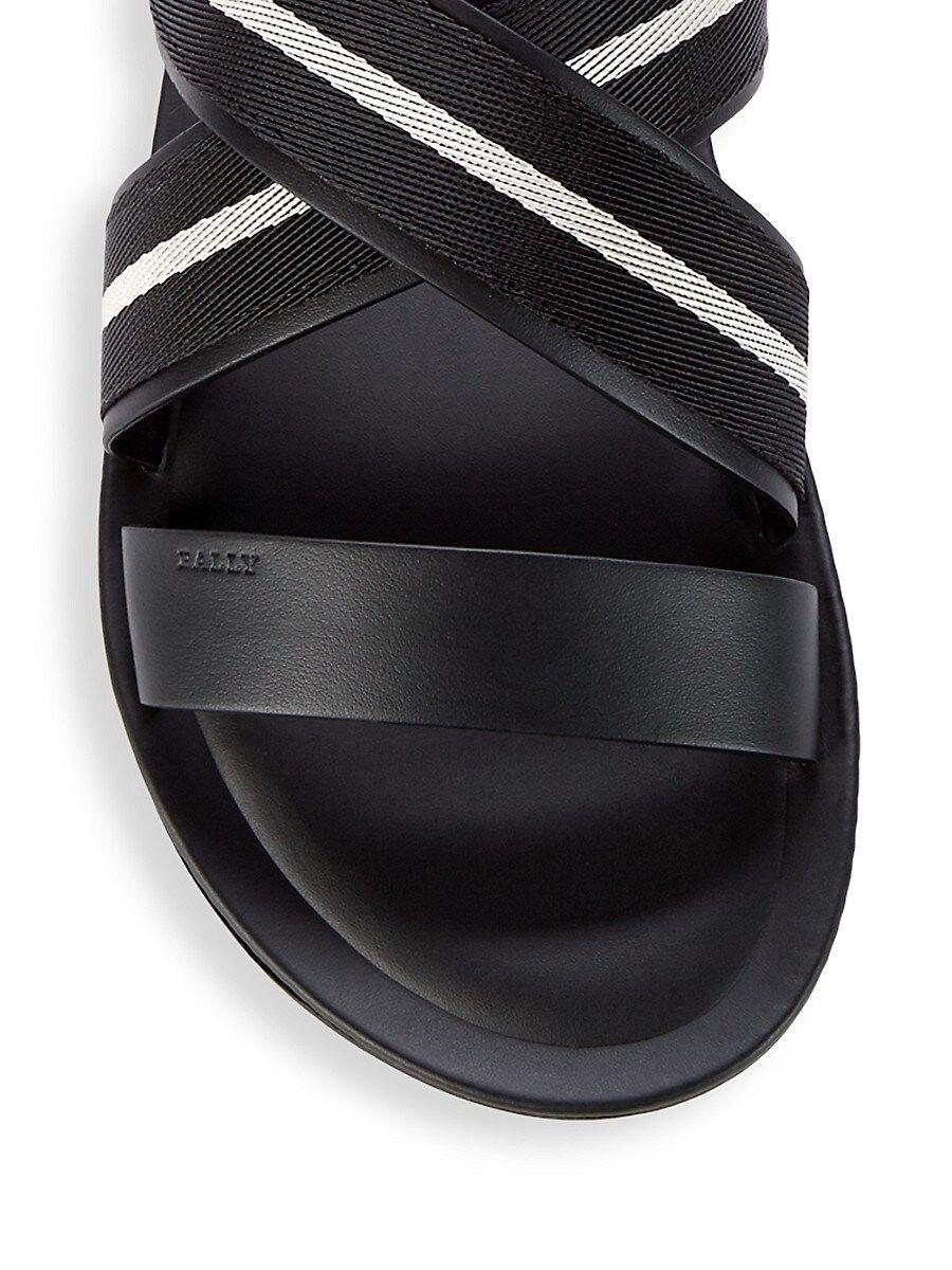 Bally Sasha Slide Sandals in Black for Men | Lyst