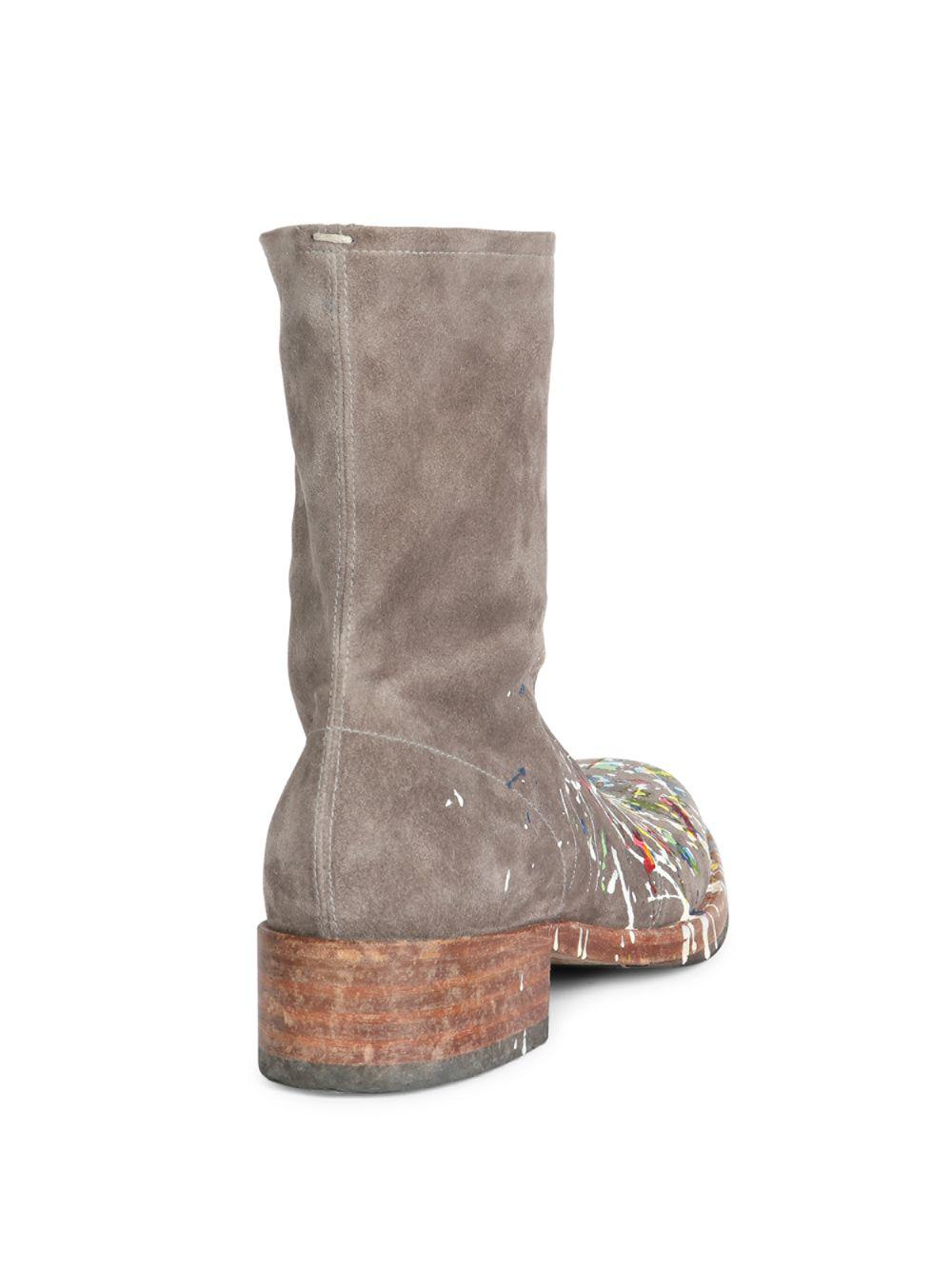 Margiela paint 2025 splatter boots