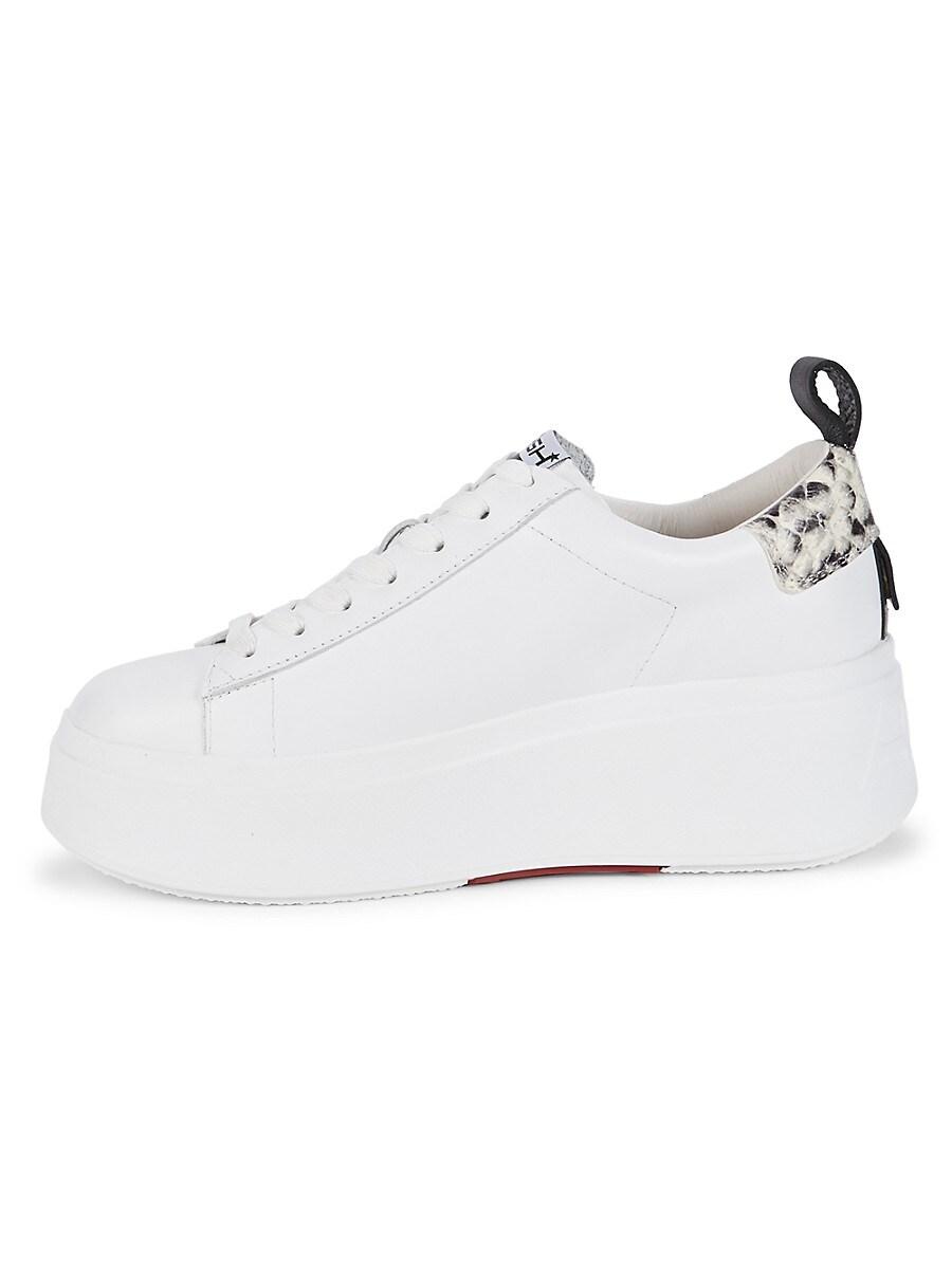 snake print platform trainers