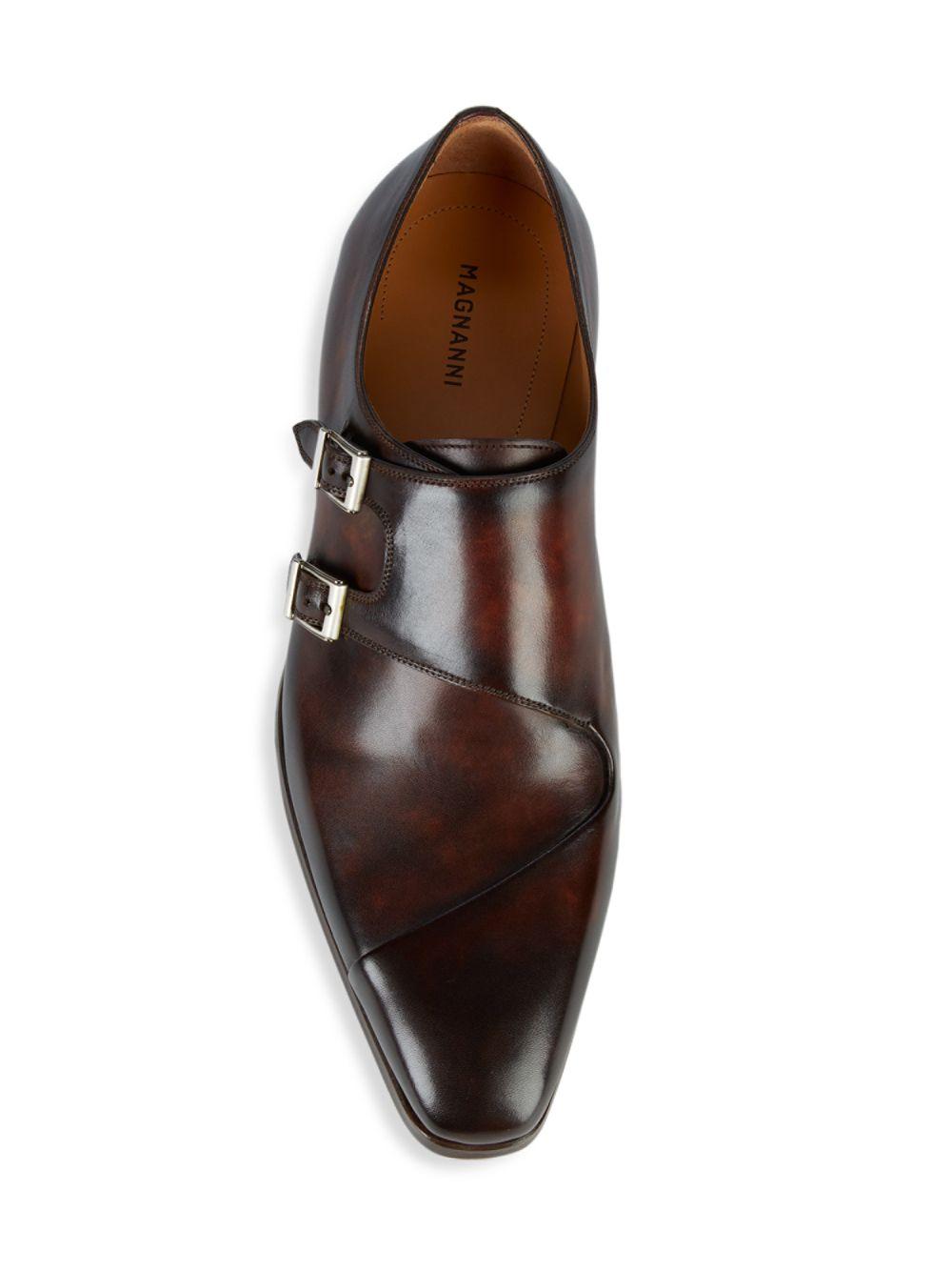magnanni double monk strap