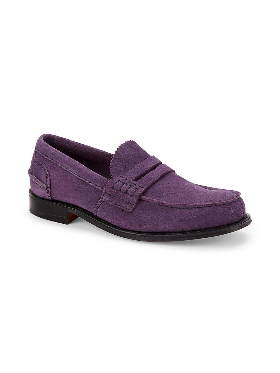 Purple penny loafers hotsell