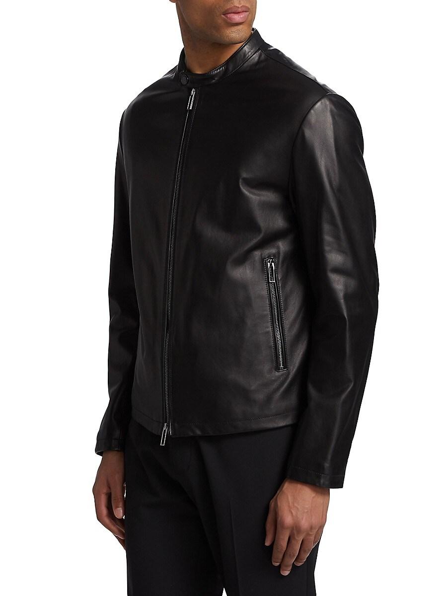 Emporio Armani Leather jacket レザー　ジャケット A Rare Emporio Armani Leather Jacket (2008 Collection) Size