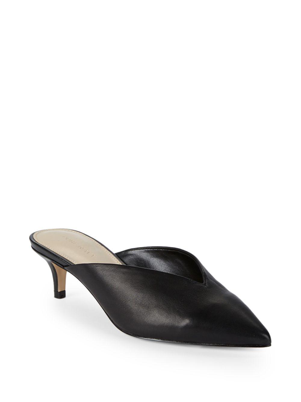pure navy mules