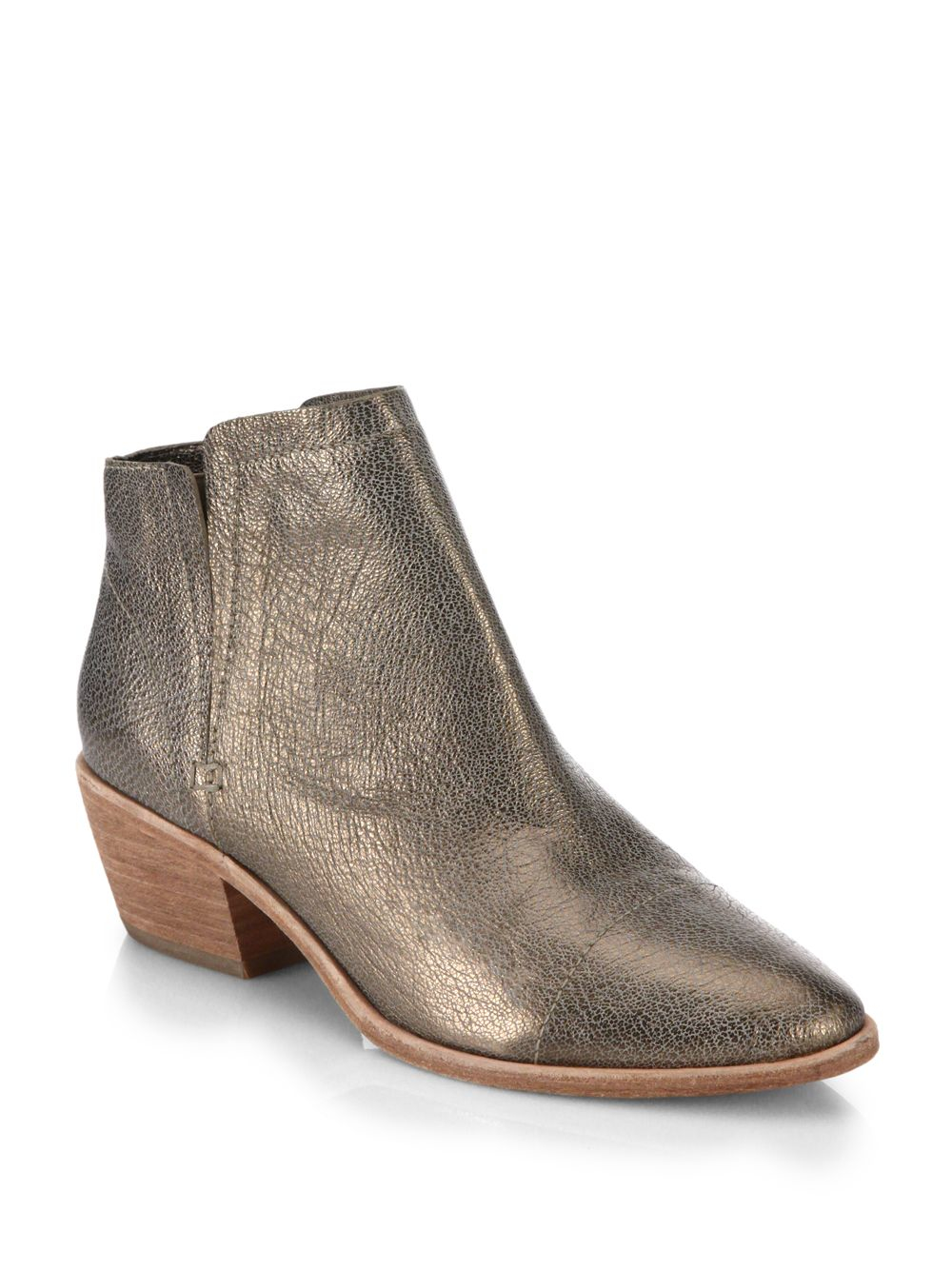 Joie Jodi Metallic Leather Ankle Boots - Lyst