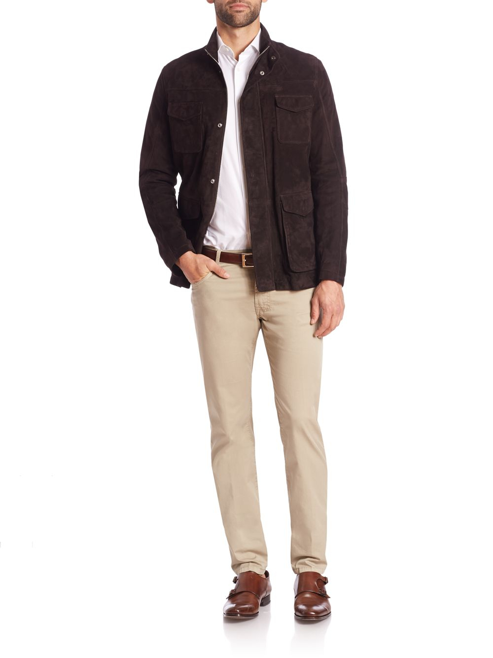 corneliani suede jacket