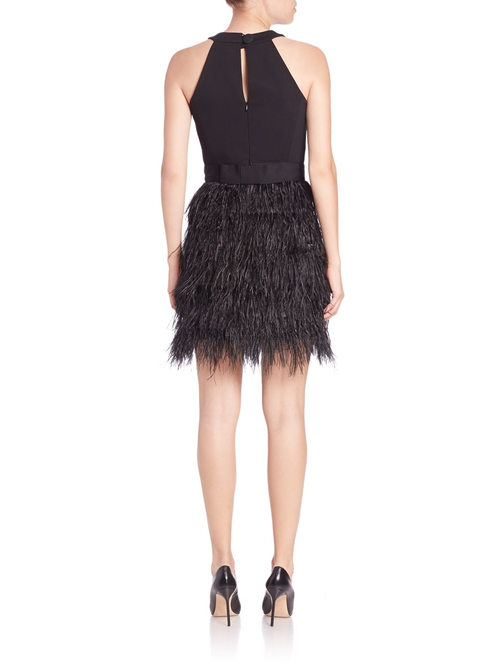 milly blair feather dress