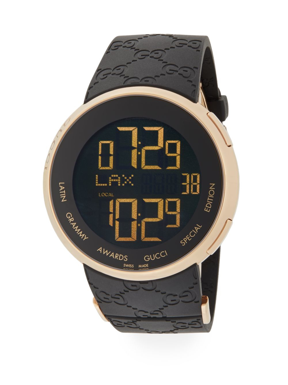 Gucci Latin Grammy Awards Special Edition Digital Pvd & Rubber Strap Watch  in Black | Lyst