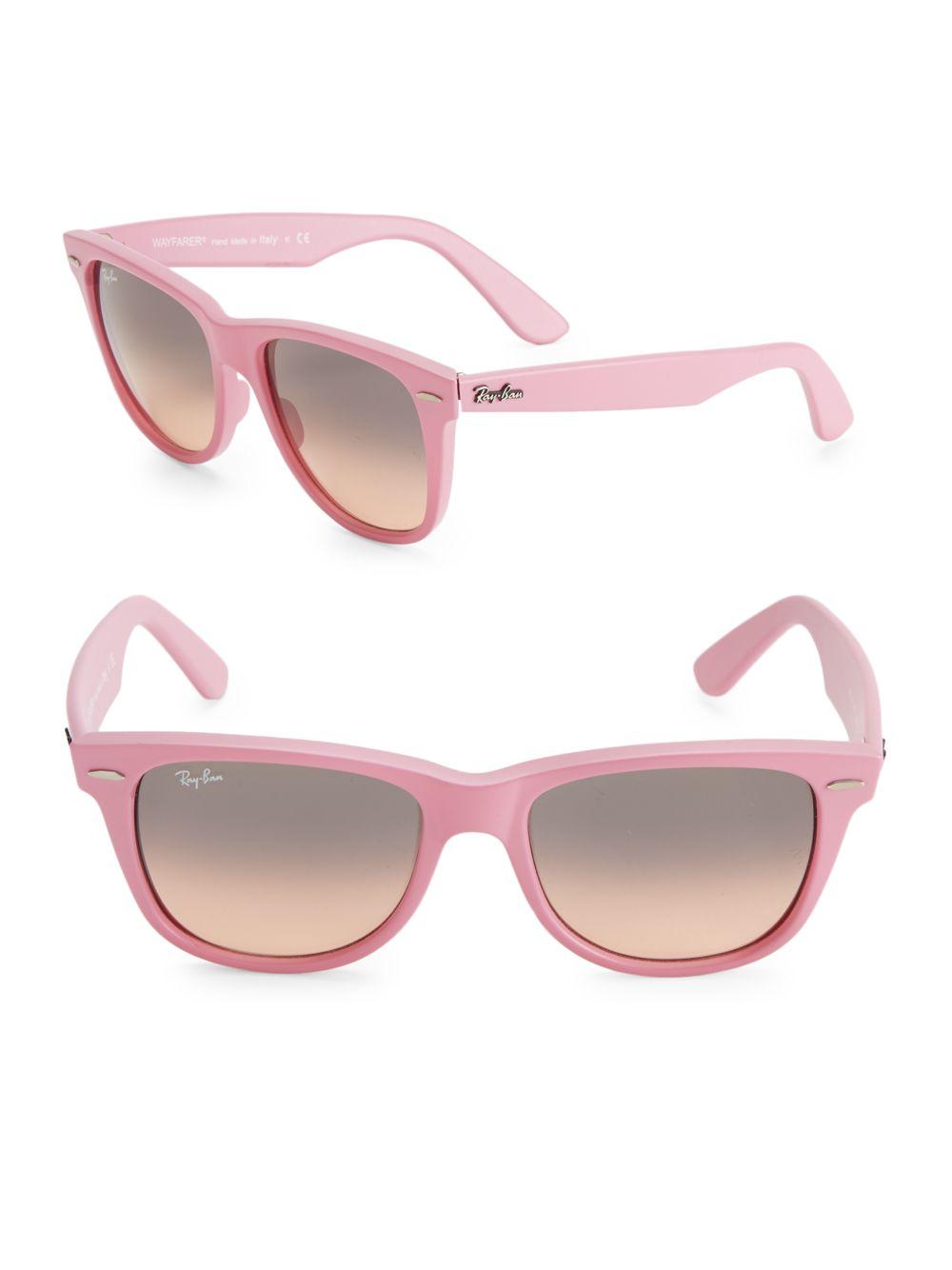 ray ban wayfarer pink frame