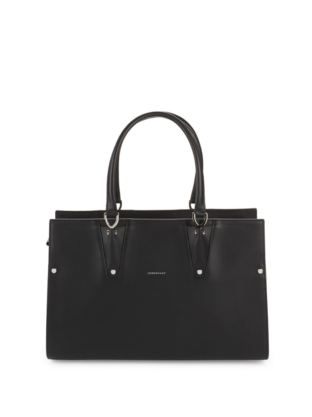 Longchamp Small Paris Premier Tote Bag in Black | Lyst
