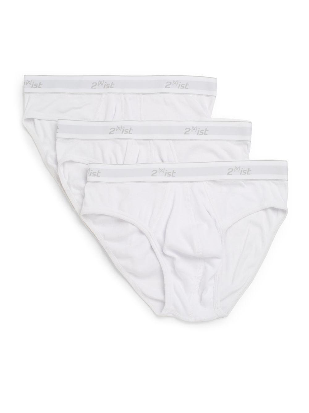 Lyst - 2Xist Essentials Contour Pouch Brief In 3 Pack in White for Men