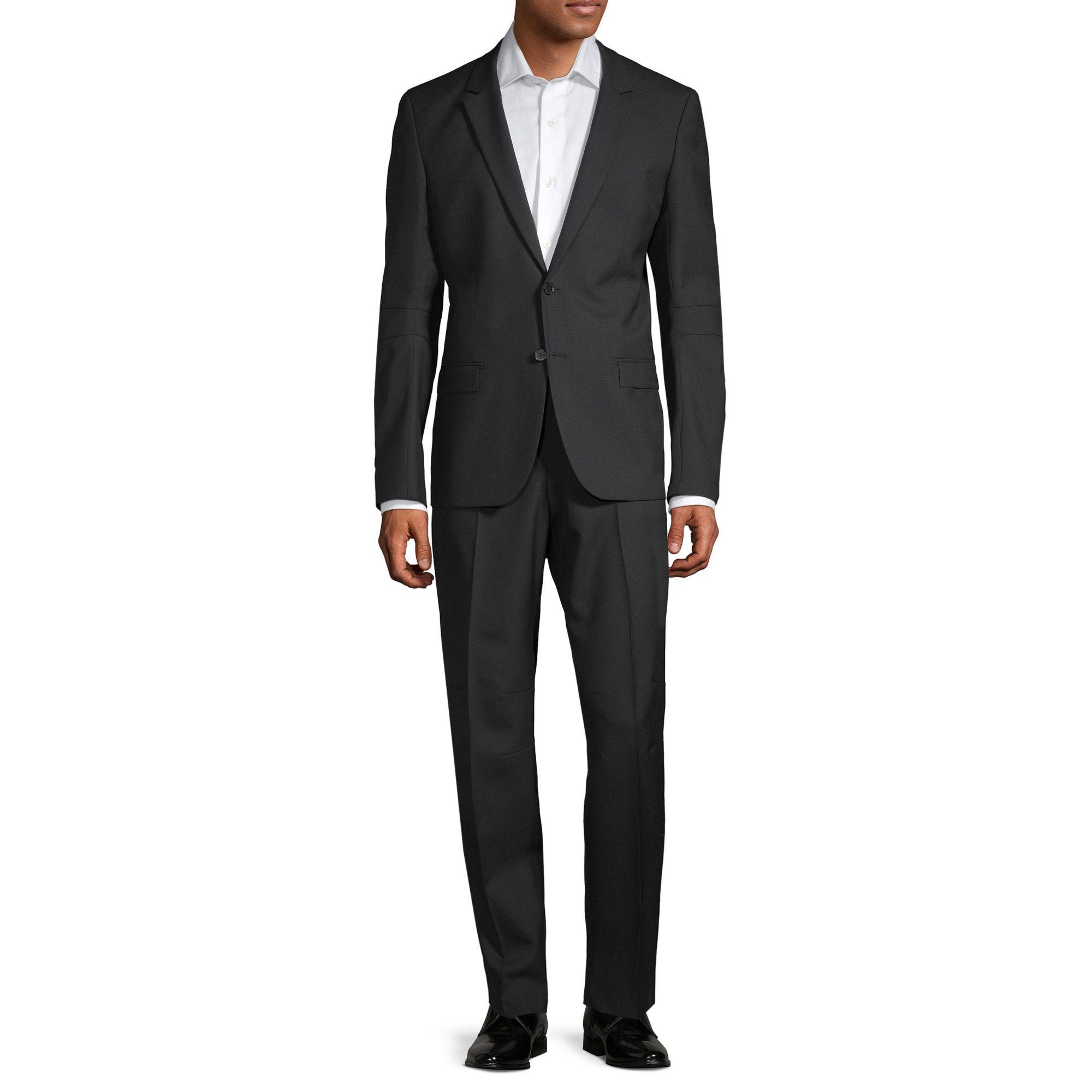 BOSS by BOSS Extra Slim-fit Marzotto Anfred Suit in Black for Men | Lyst