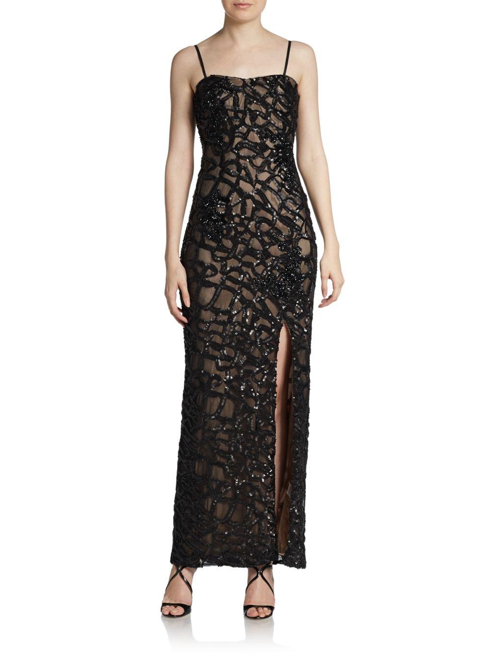 aidan mattox column gown
