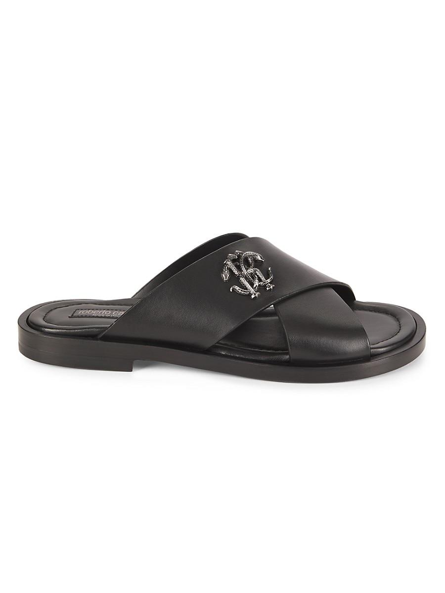 サンダル JUST CAVALLI Men Sandals Black 76QA3SZ1ZS785 L01 SRS026PZA12D2280_ECOM_STILL.jpg