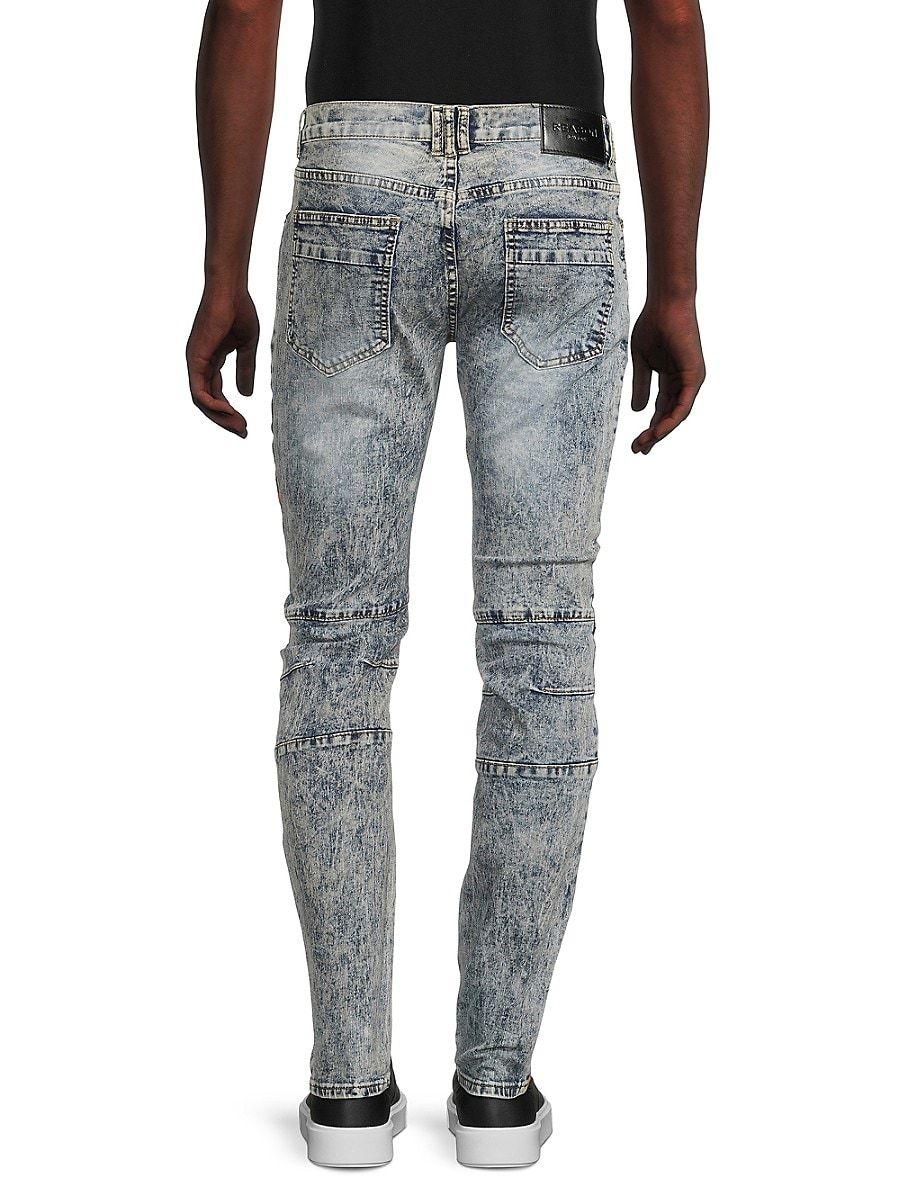 Reason Hell Hound Painted Jeans in Black for Men | Lyst