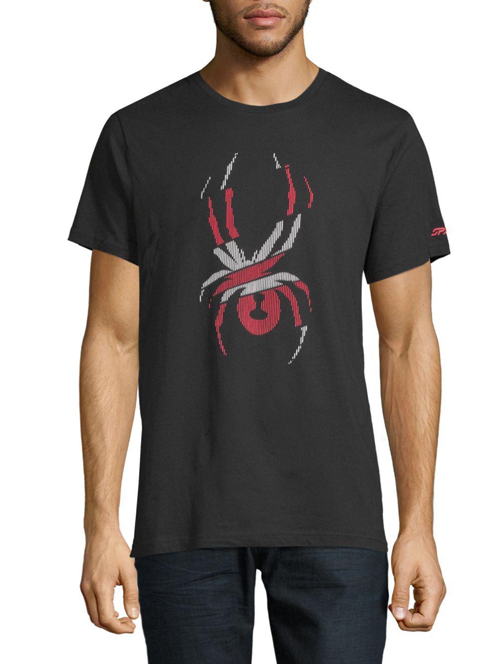 Spyder Graphic Shortsleeve Cotton Tee in Black for Men Lyst