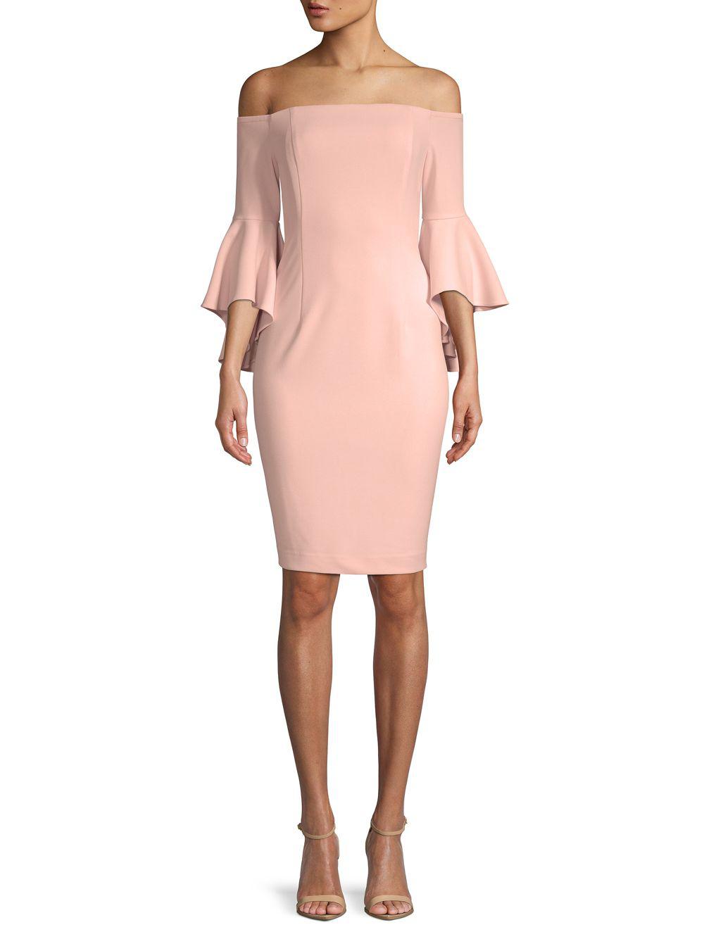 calvin klein petal sleeve dress