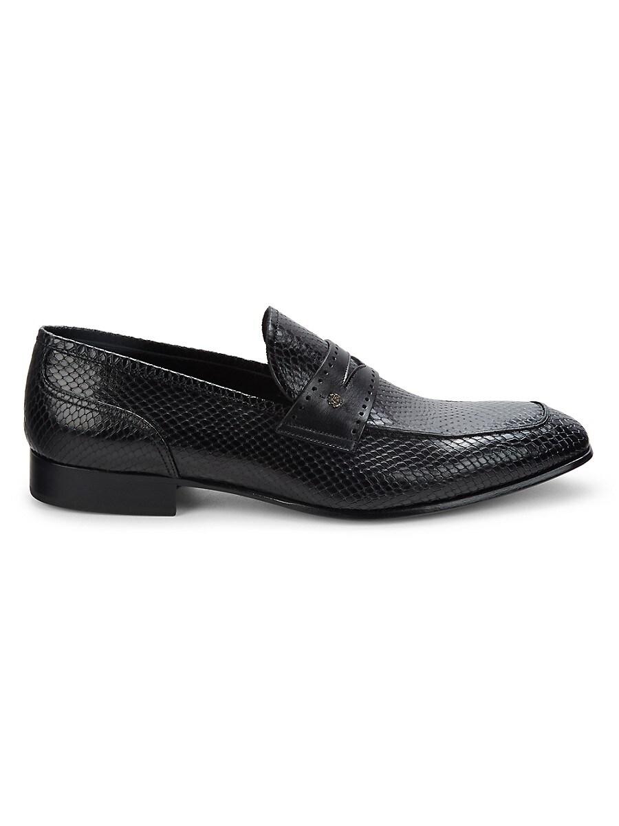 Snakeskin clearance penny loafers