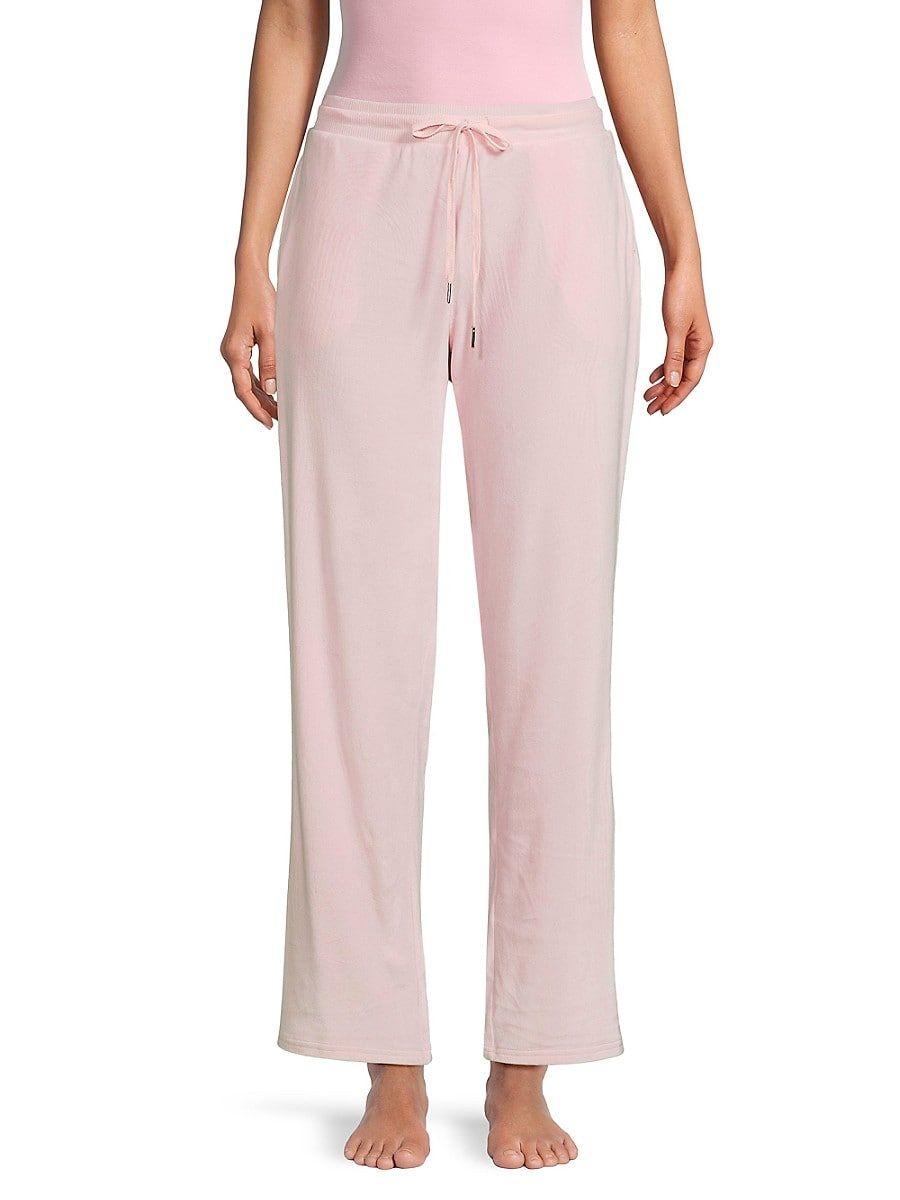 Juicy By Juicy Couture Pajama Pants Girls 4 Pink Embossed Logo Pull On  Stretch