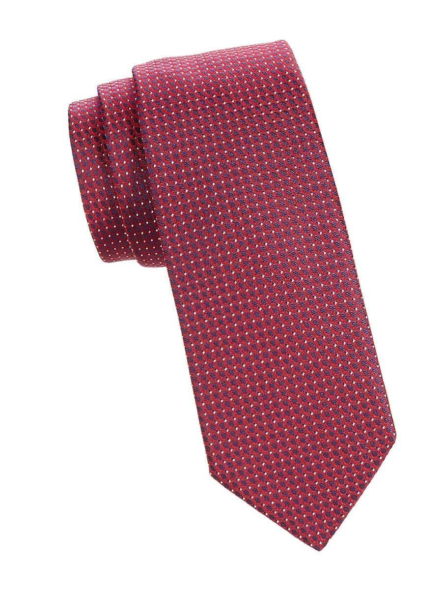 BOSS by HUGO BOSS Pattern Silk Tie in Red for Men | Lyst