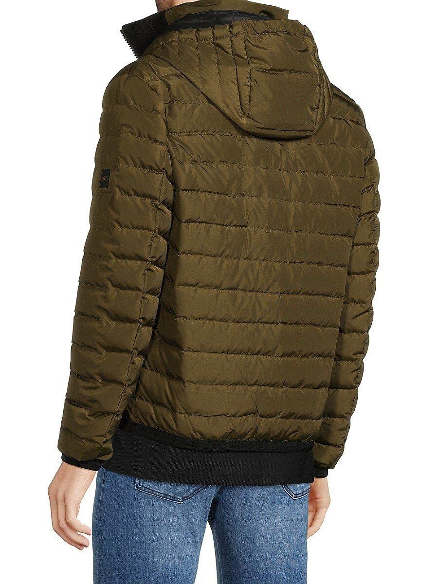 BOSS Dawood Puffer Jacket in Green for Men Lyst
