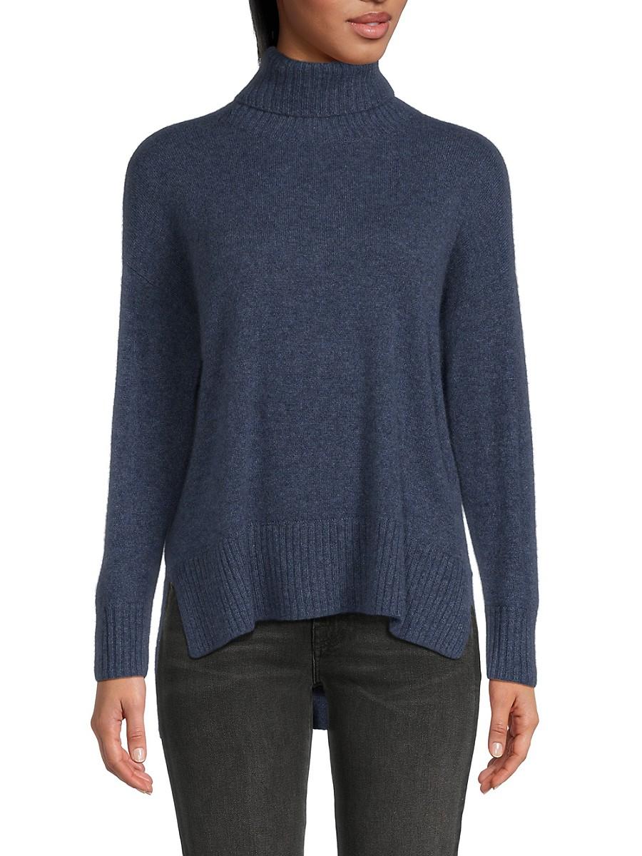 High low hotsell turtleneck sweater