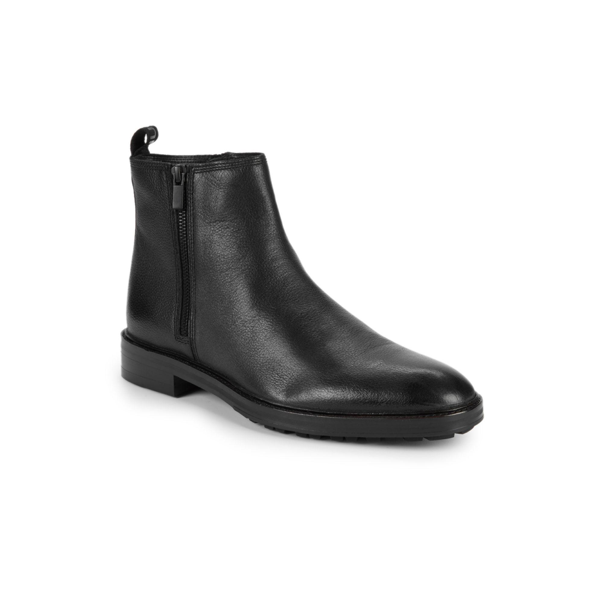 call exempt Jug BOSS by HUGO BOSS Side-zip Leather Chelsea Boots in Black for Men | Lyst