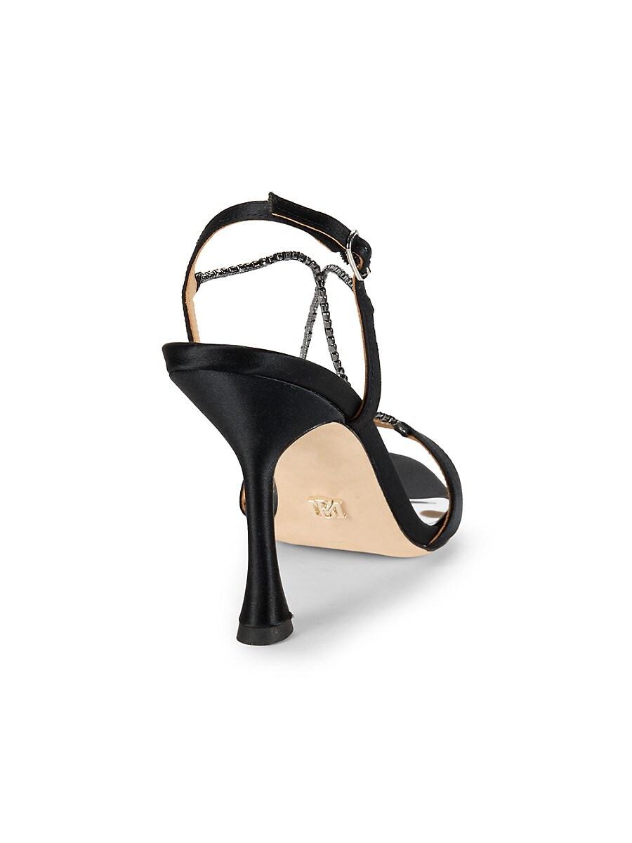 Badgley Mischka Neville Open Toe Stiletto Sandals in Black | Lyst