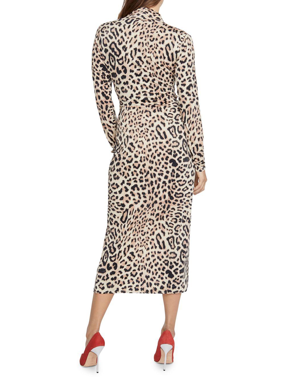 rachel rachel roy bret leopard jersey wrap dress